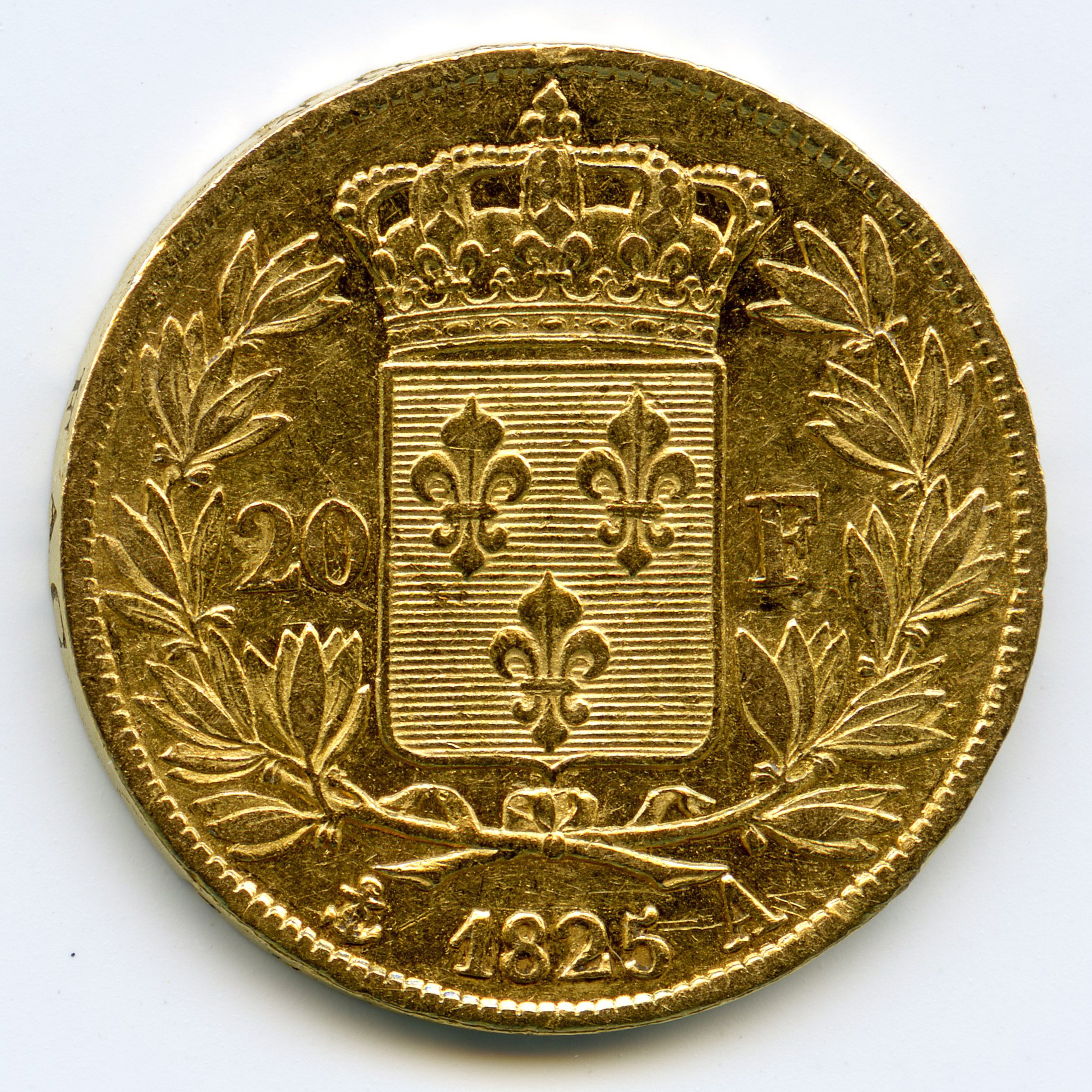 Charles X - 20 Francs - 1825 A revers Charles X - 20 Francs - 1825 A revers