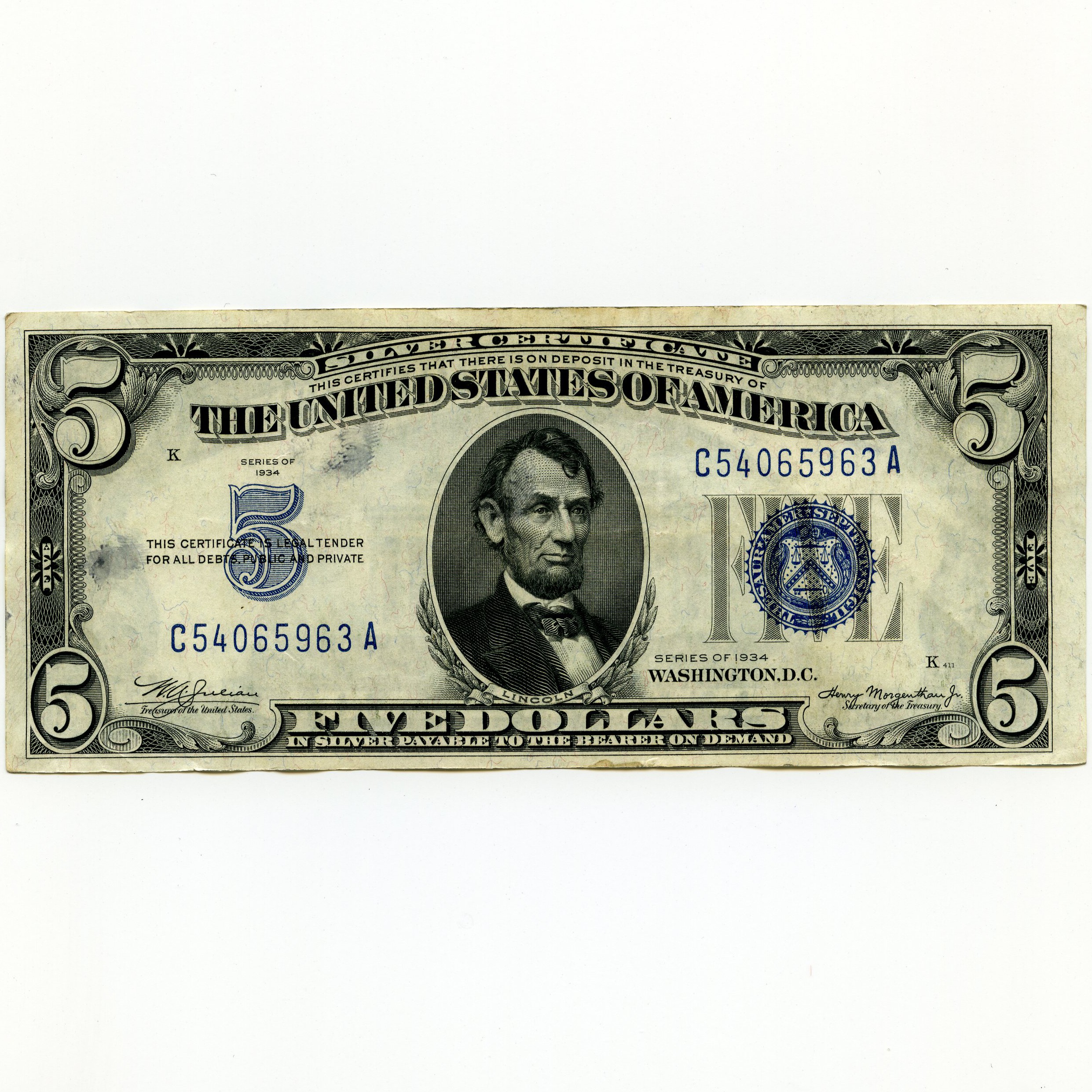 USA - 5 Dollars - C54065963 avers USA - 5 Dollars - C54065963 avers