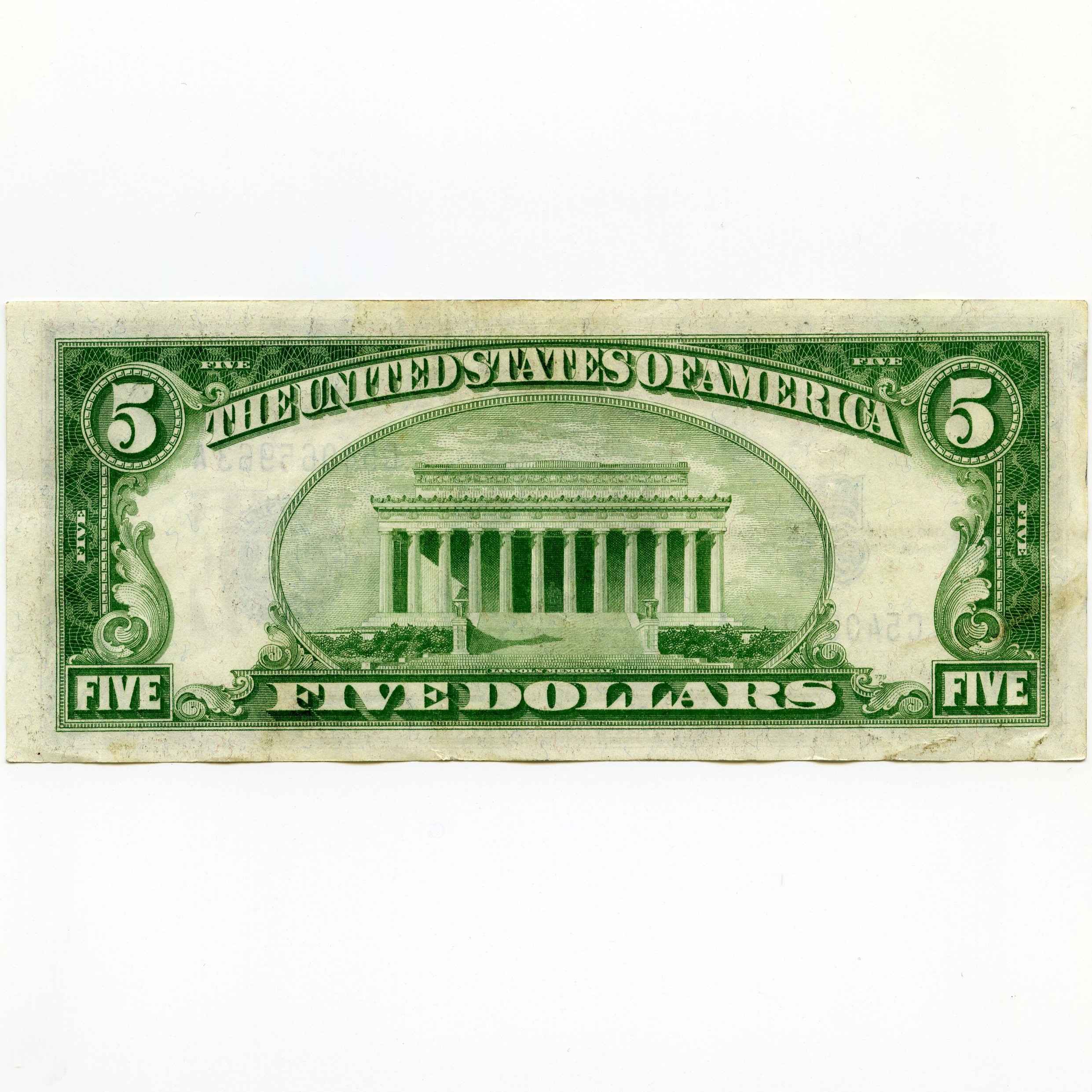 USA - 5 Dollars - C54065963 revers USA - 5 Dollars - C54065963 revers