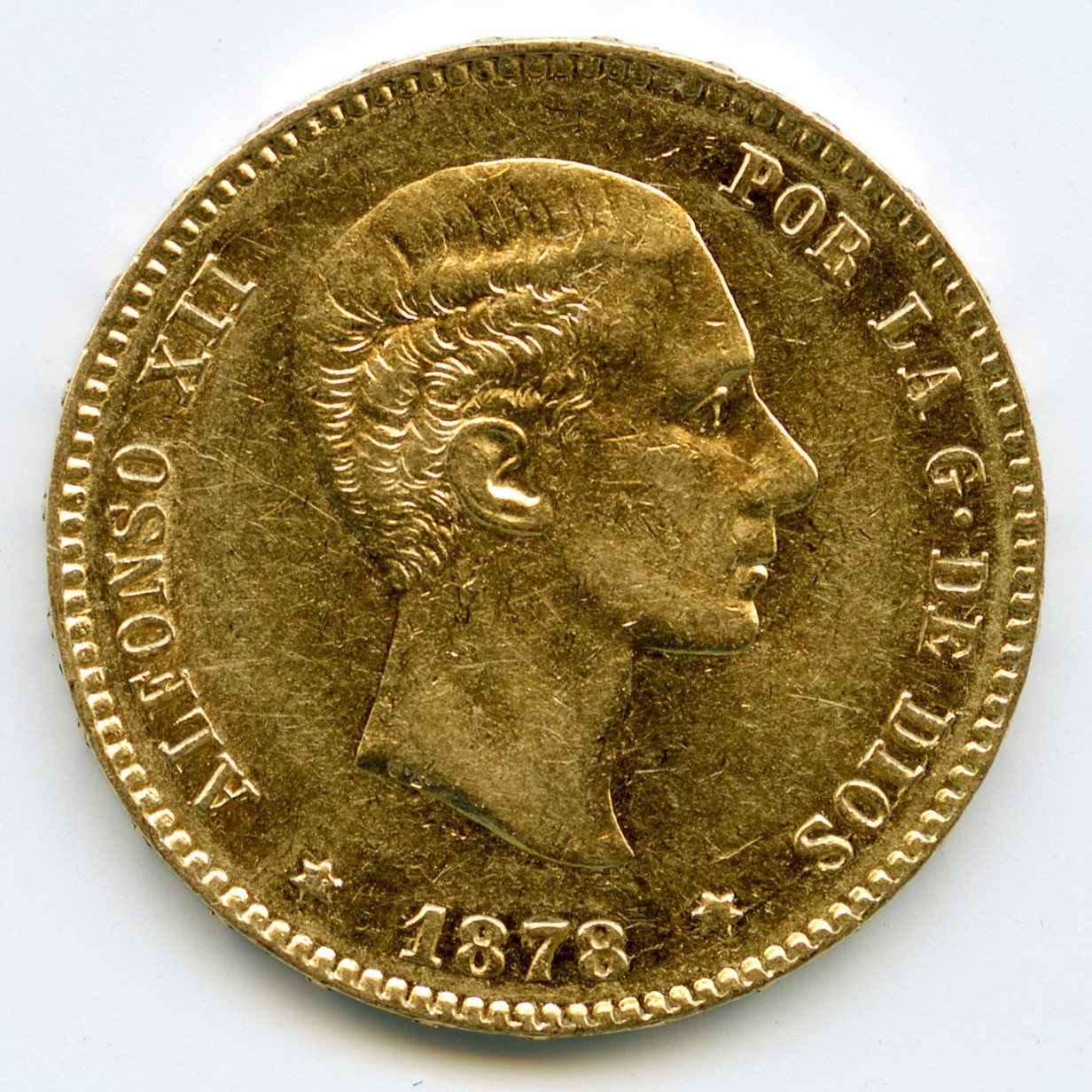 Espagne - 25 Pesetas - 1878 avers