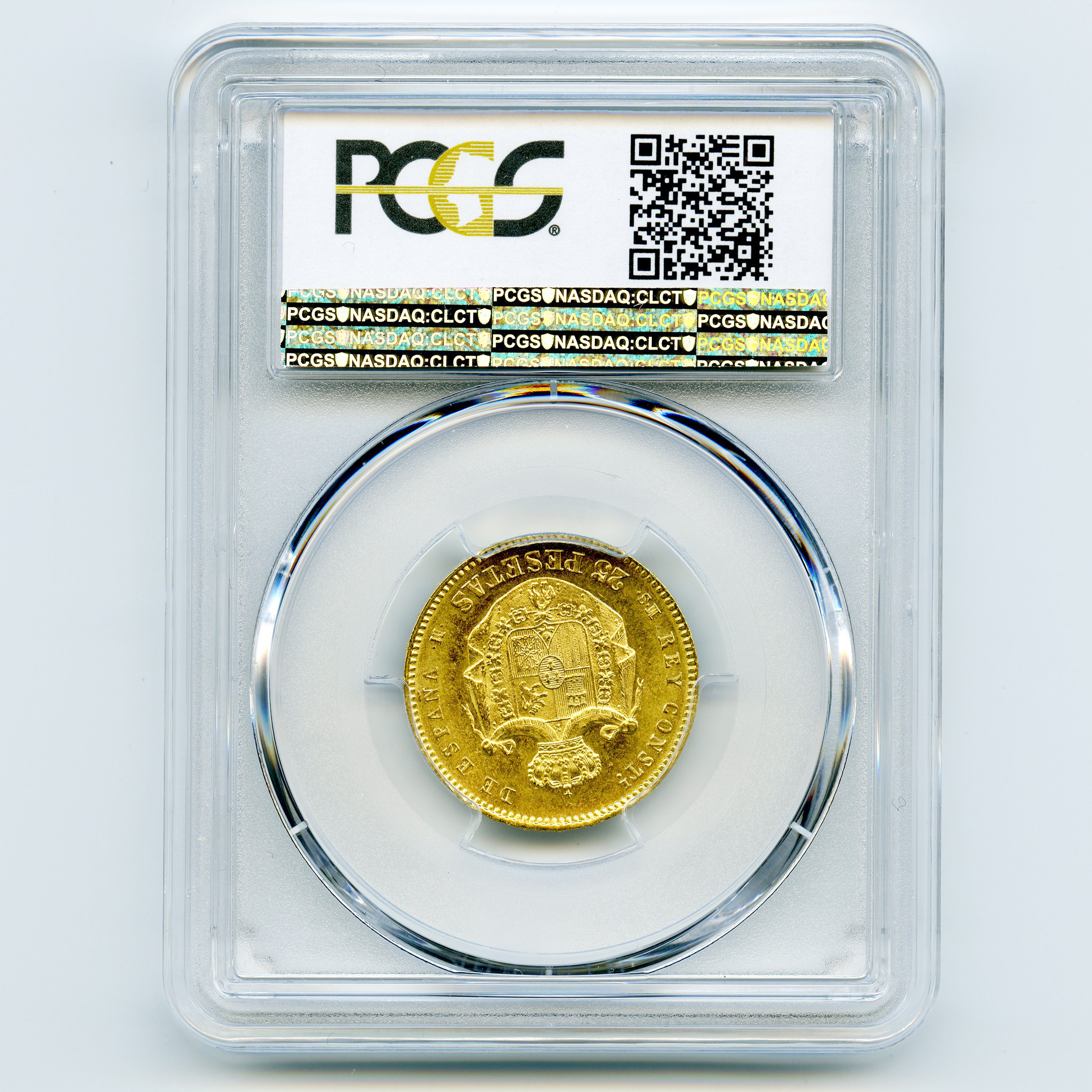 Espagne - 25 Pesetas - 1881 revers Espagne - 25 Pesetas - 1881 revers