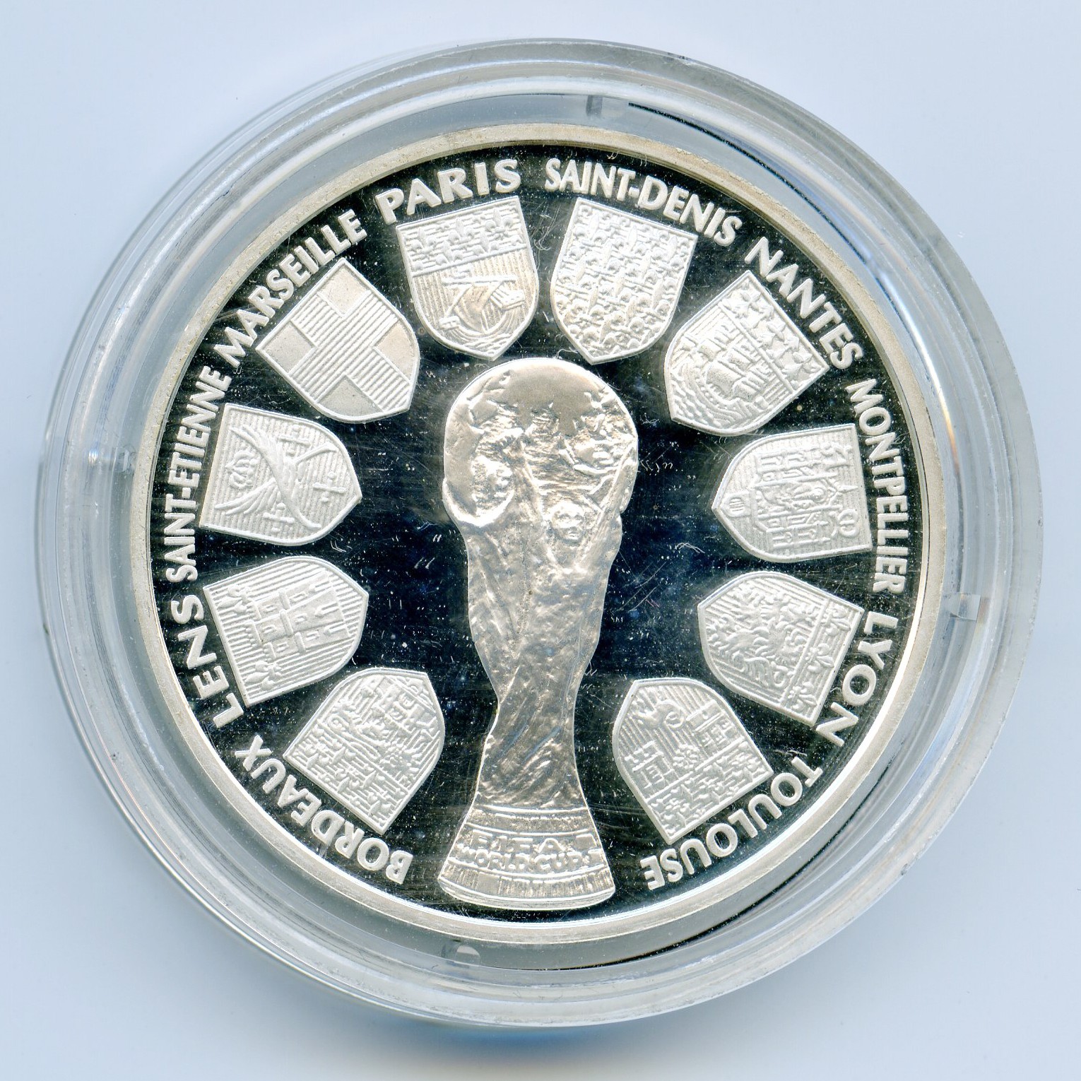 10 Francs - Coupe du Monde 1998 avers 10 Francs - Coupe du Monde 1998 avers