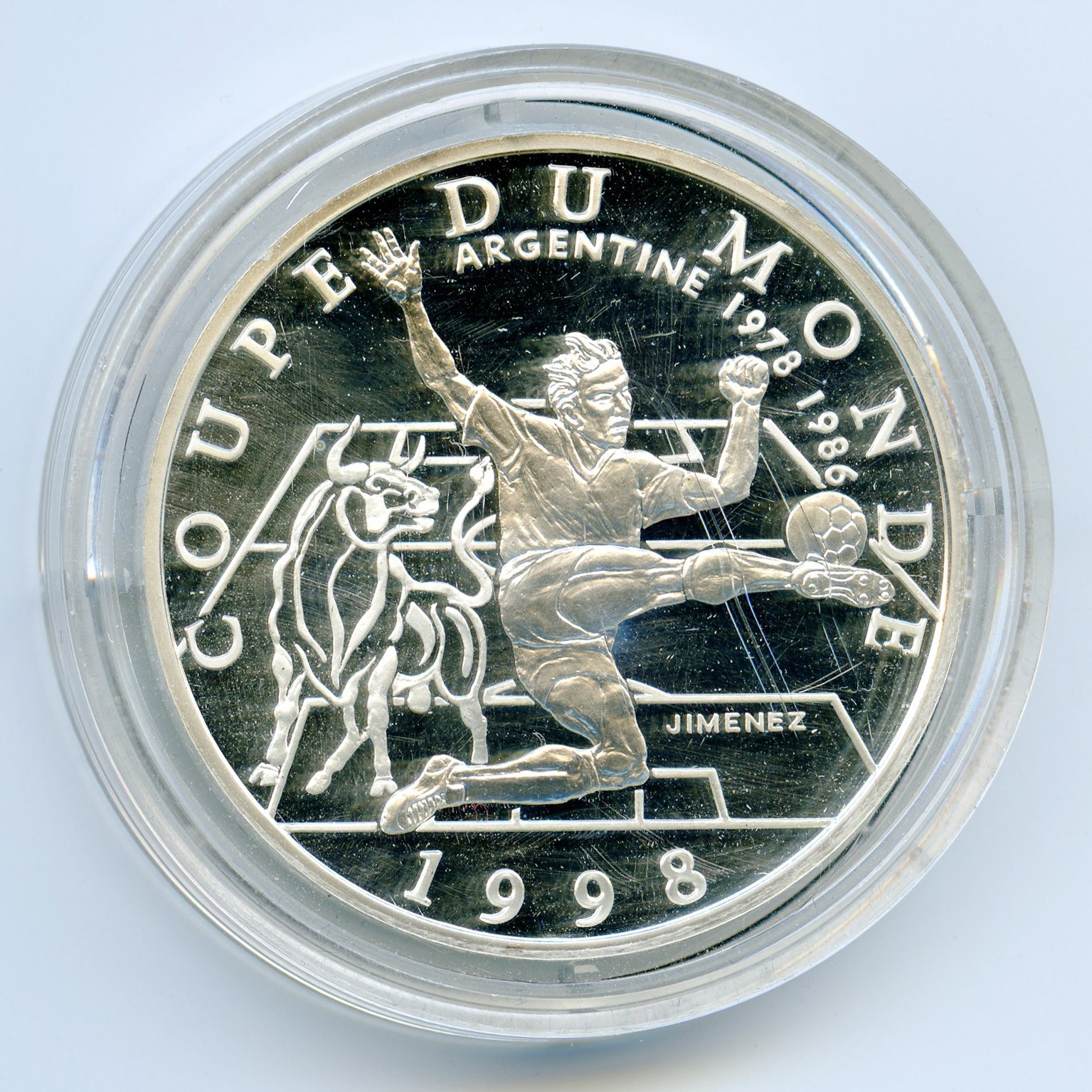 10 Francs - Coupe du Monde 1998 avers 10 Francs - Coupe du Monde 1998 avers