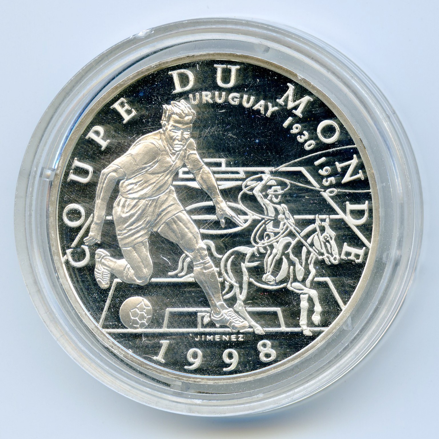 10 Francs - Coupe du Monde 1998 avers 10 Francs - Coupe du Monde 1998 avers