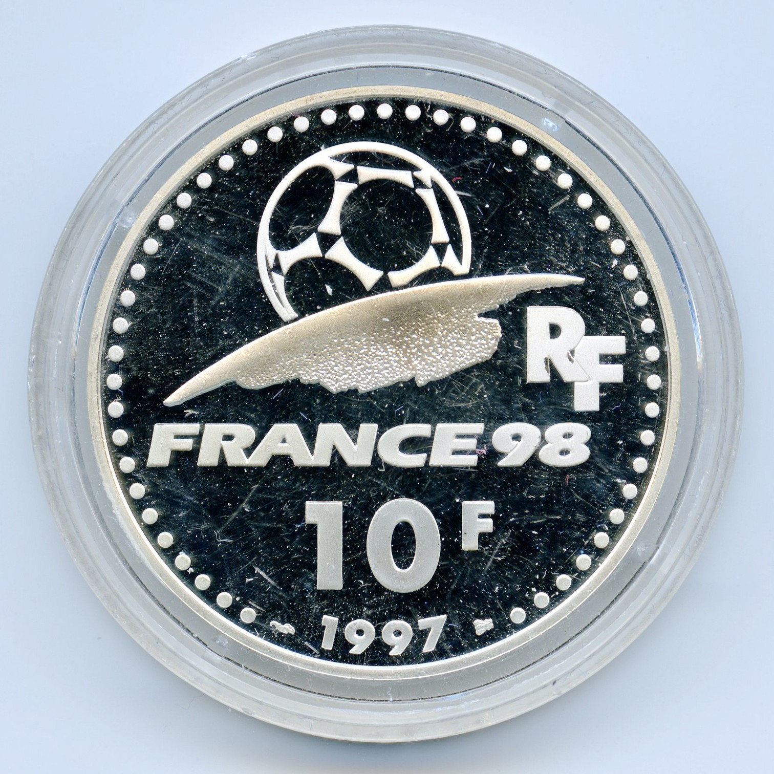 10 Francs - Coupe du Monde 1998 revers