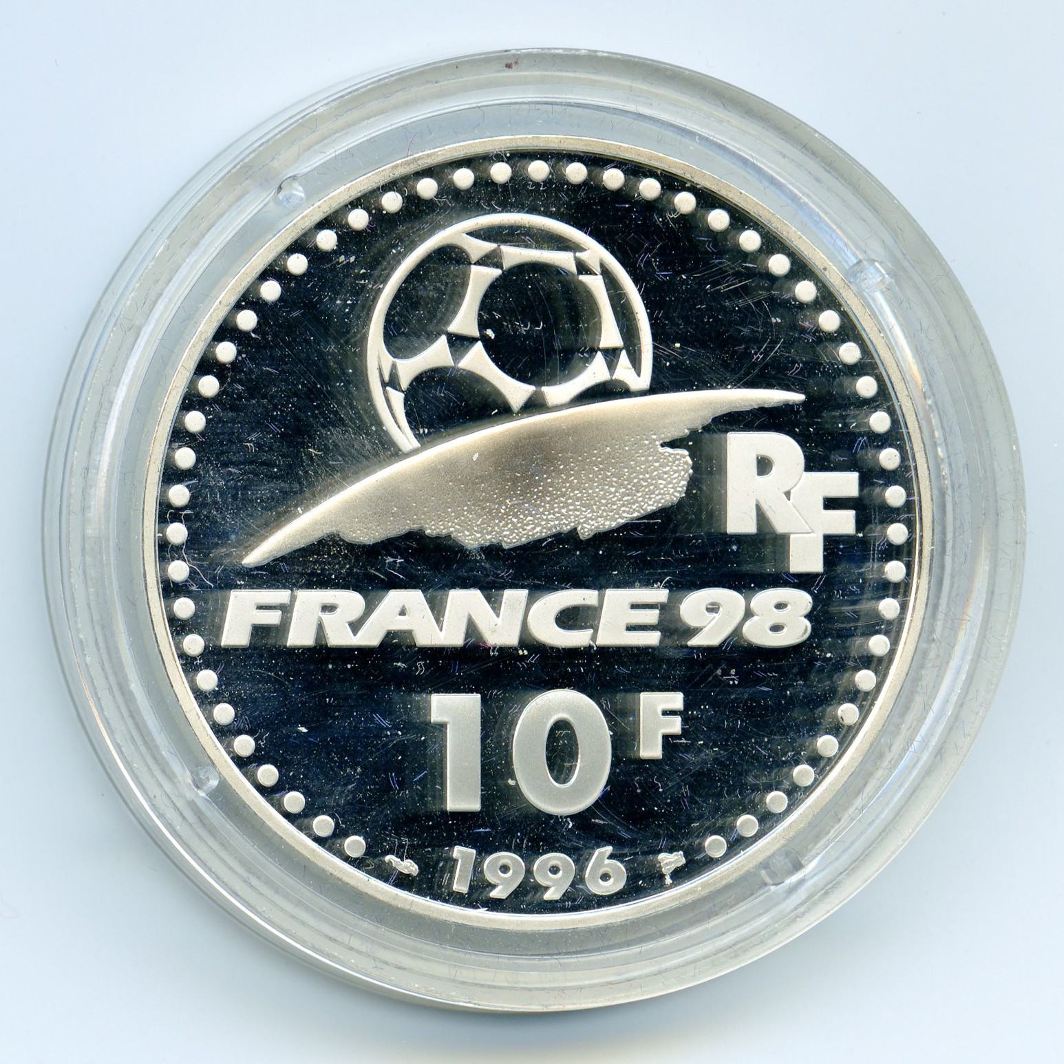 10 Francs - Coupe du Monde 1998 revers
