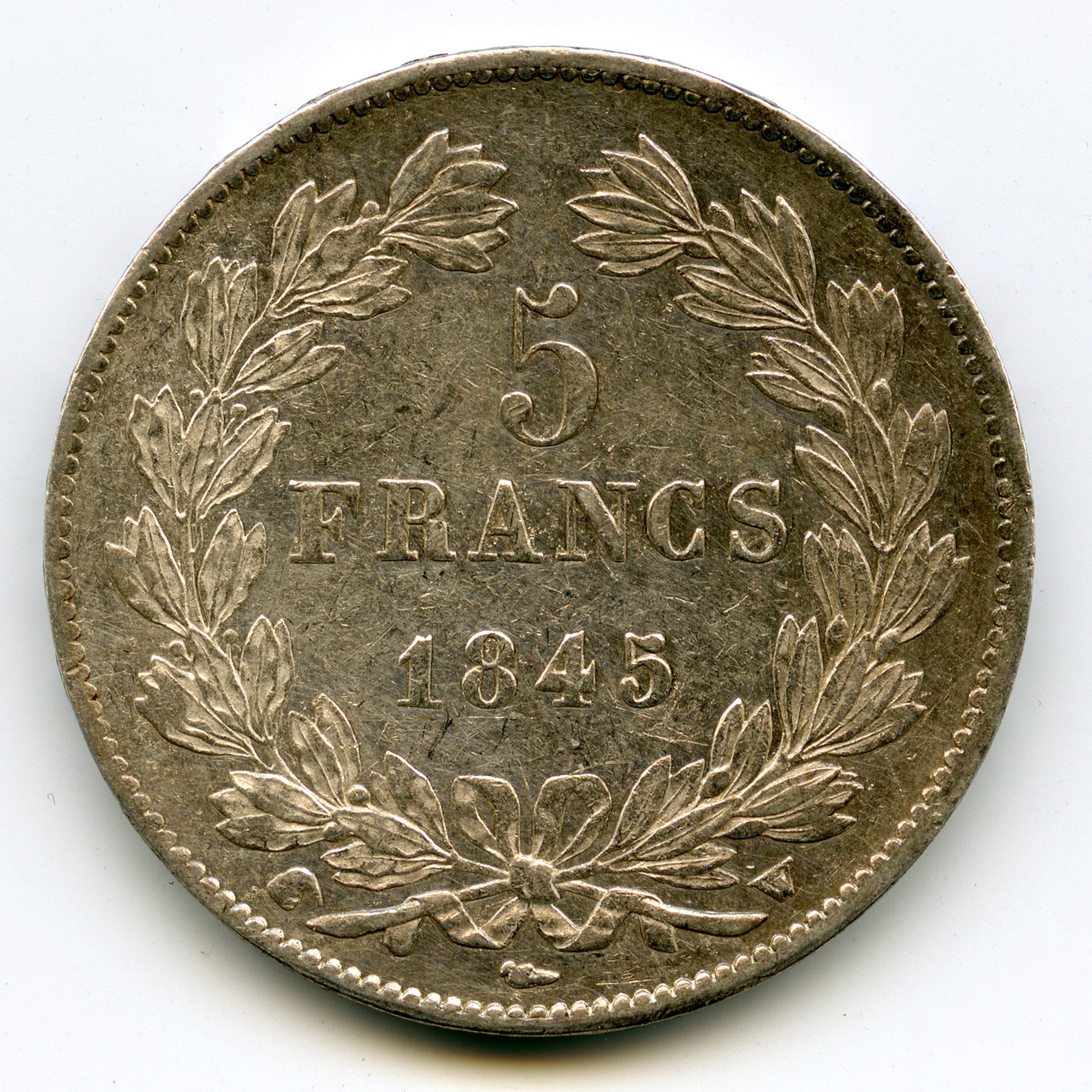 Loius-Philippe I - 5 Francs - 1845 W revers