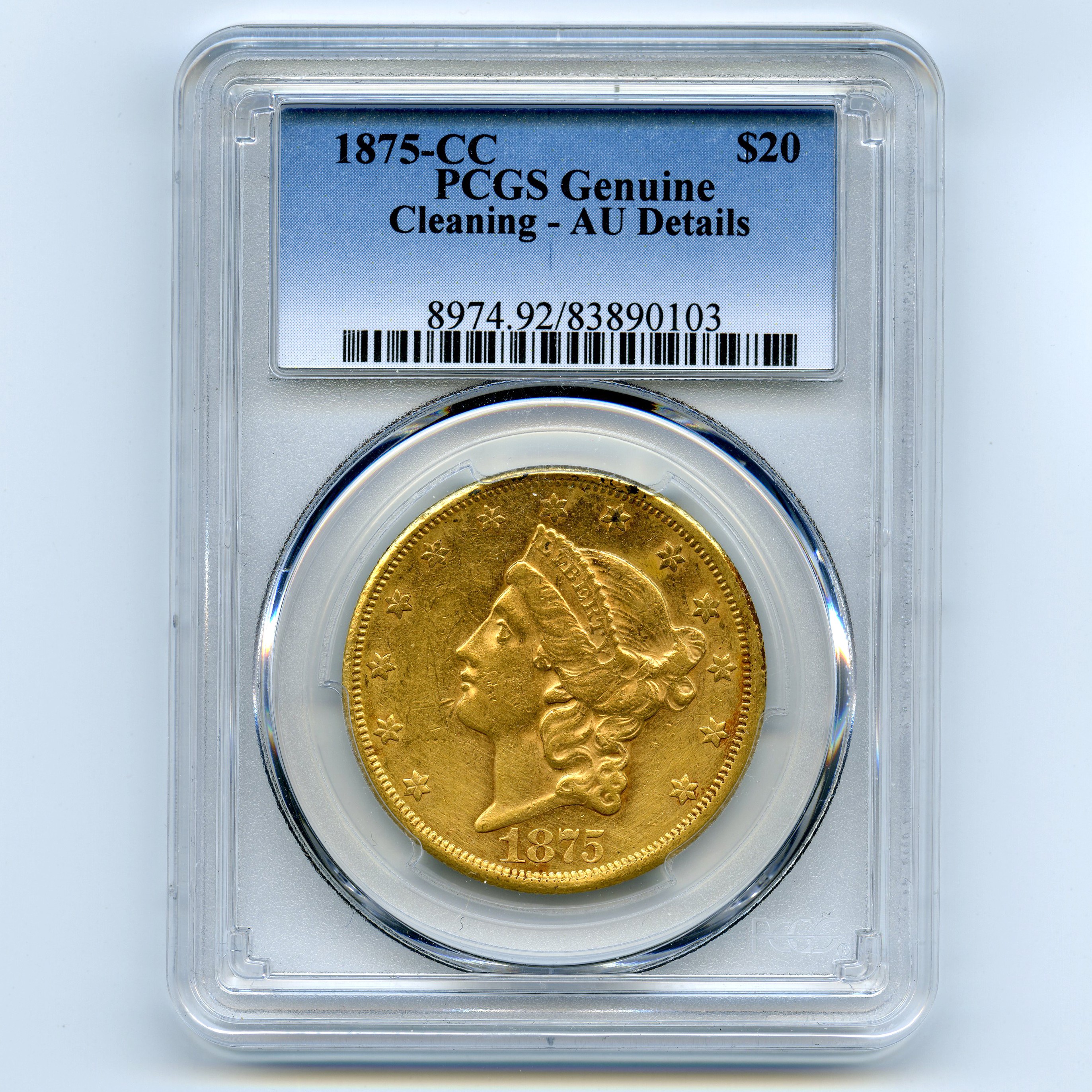 USA - 20 Dollars -1875 CC avers