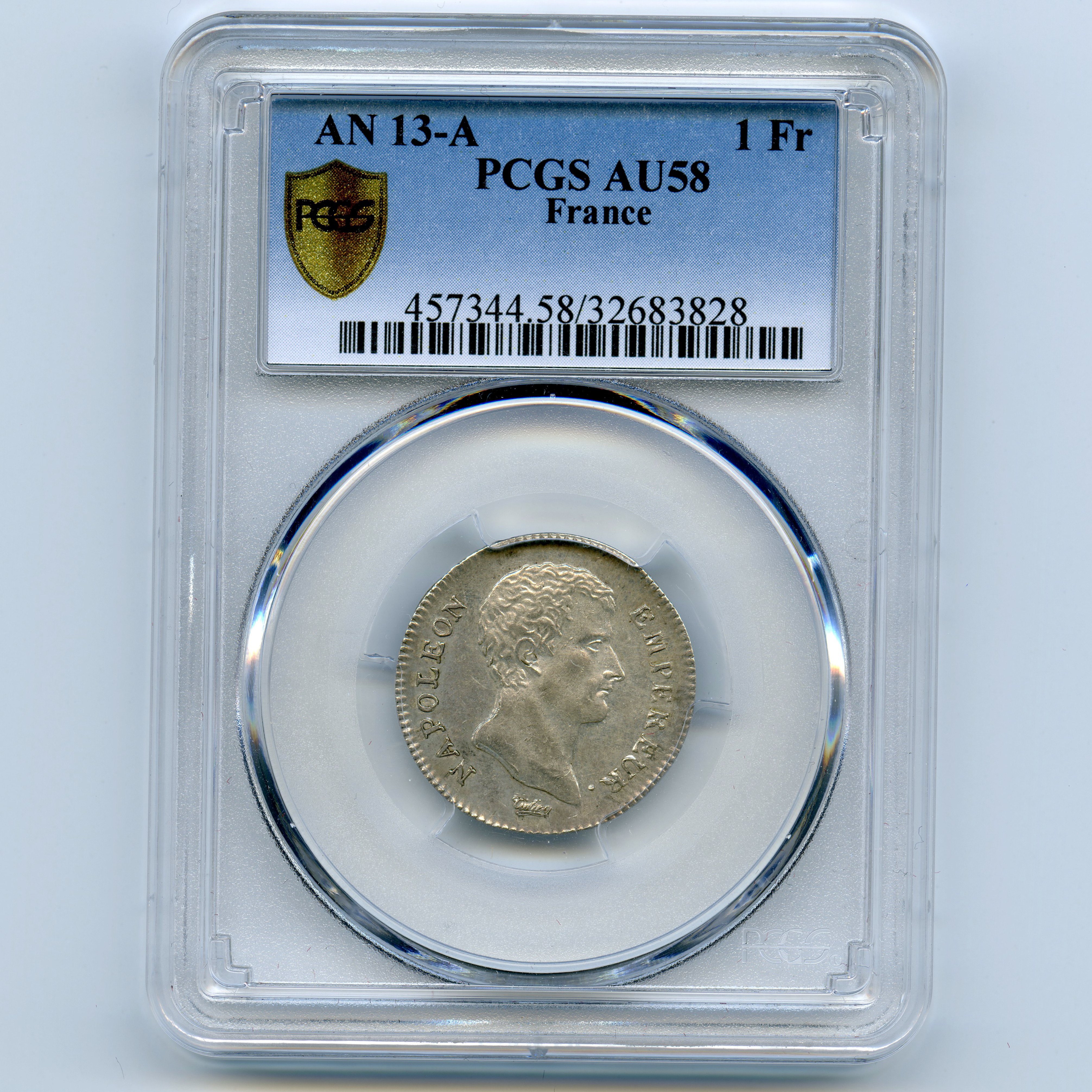 Napoléon Empereur - 1 Franc - An 13 avers Napoléon Empereur - 1 Franc - An 13 avers