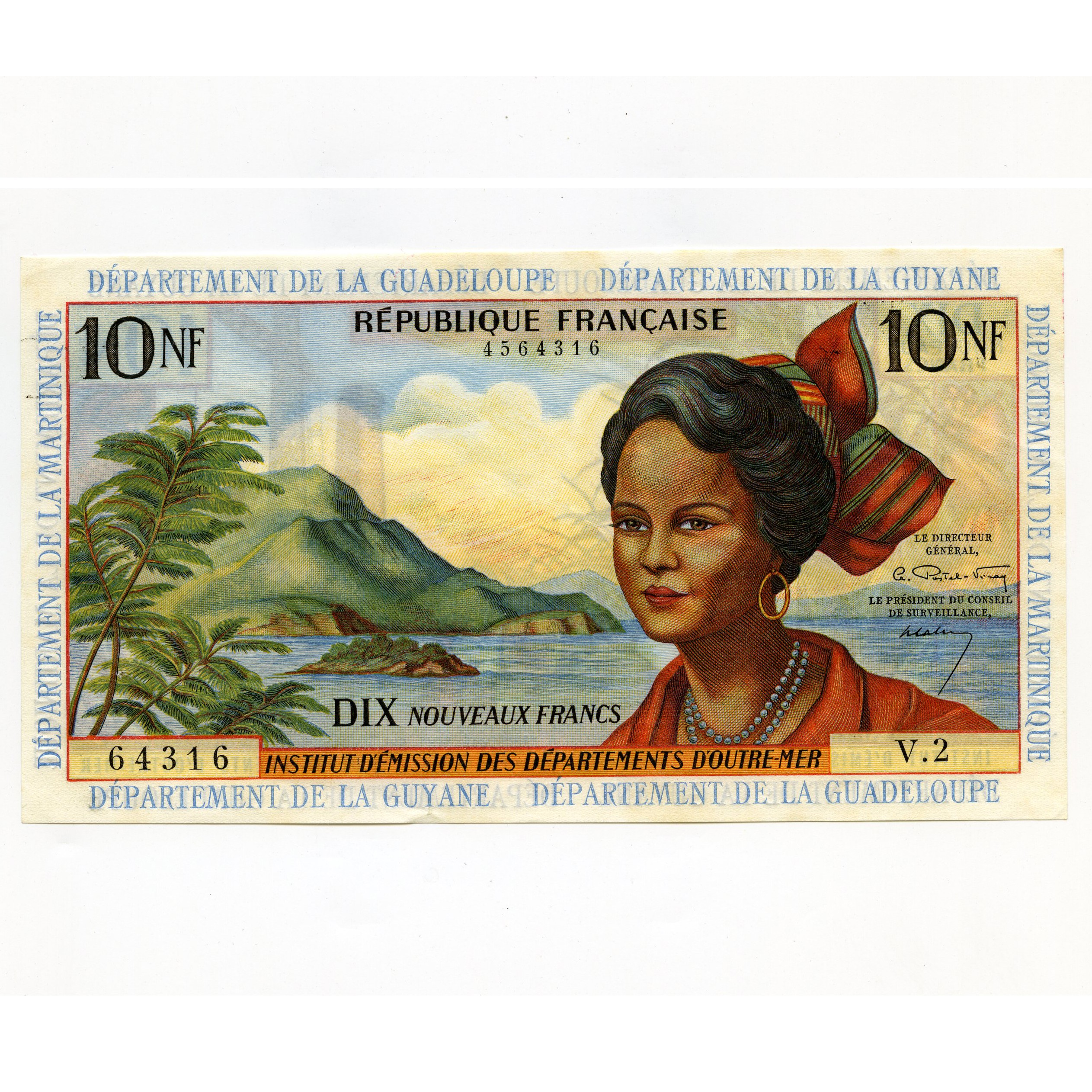 Outre-Mer - Guyane - 10NF - V2 64316 avers Outre-Mer - Guyane - 10NF - V2 64316 avers