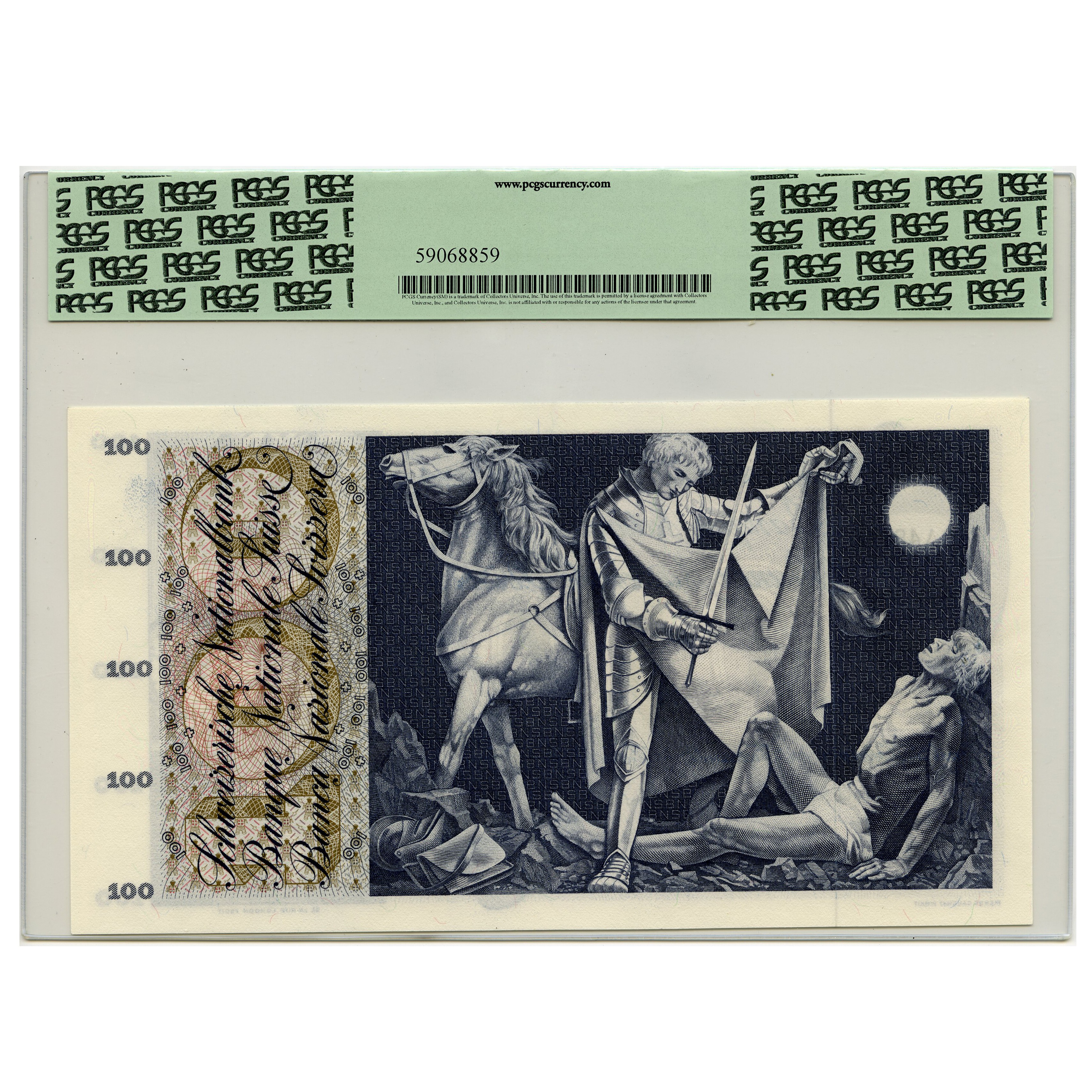 Suisse - 100 Francs - 96A48448 revers Suisse - 100 Francs - 96A48448 revers