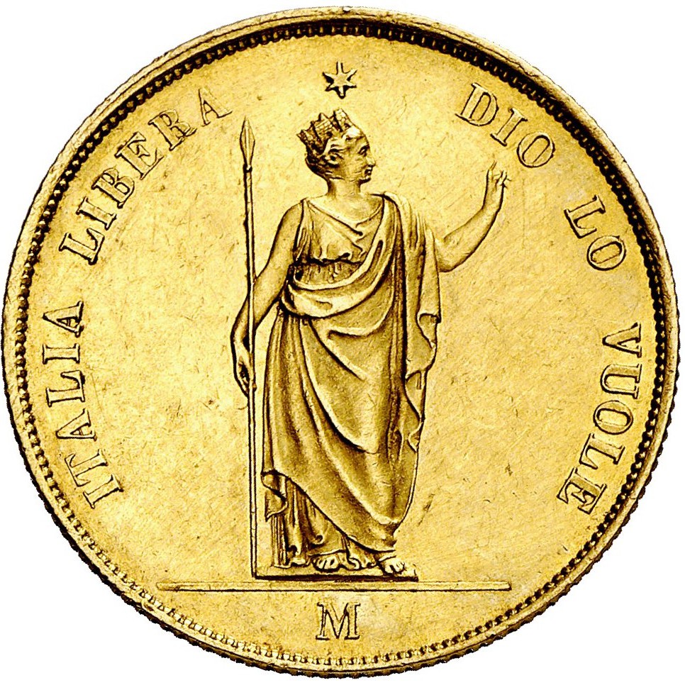 Italie - 40 Lire - 1848 M avers