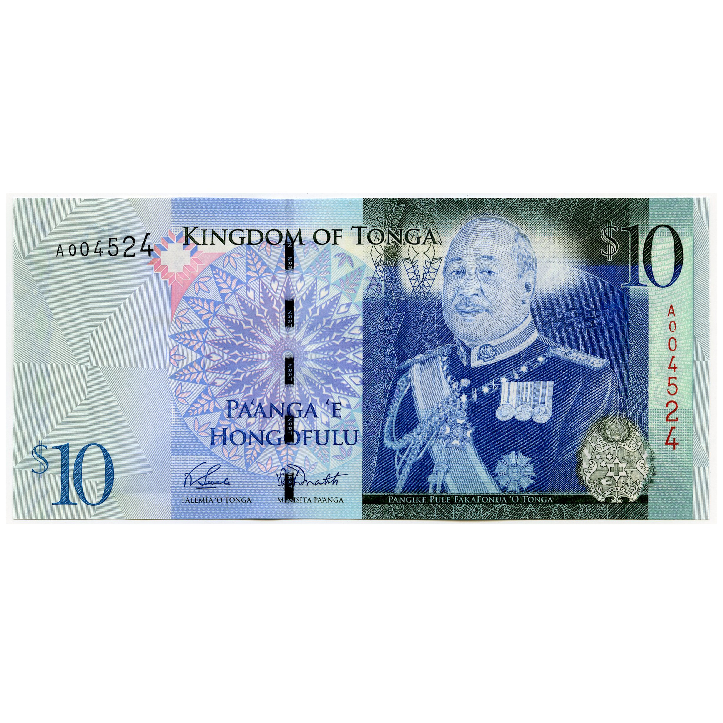 Tonga - 10 Pa'anga - A004524 avers Tonga - 10 Pa'anga - A004524 avers