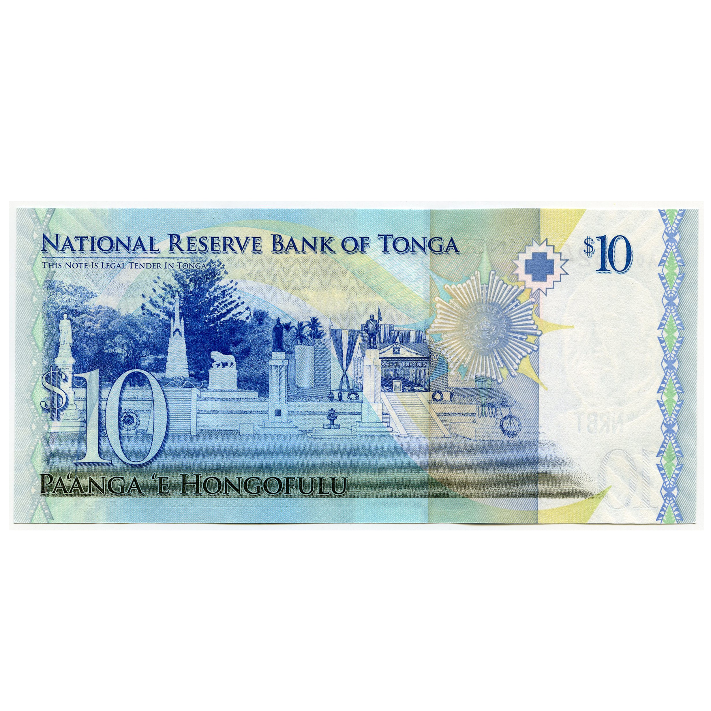 Tonga - 10 Pa'anga - A004524 revers Tonga - 10 Pa'anga - A004524 revers