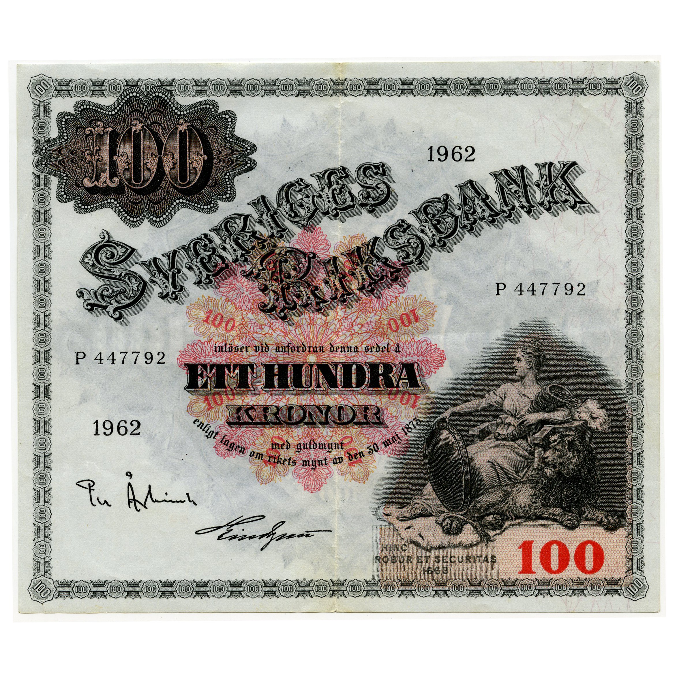 Suède - 100 Kronor - P447792 avers Suède - 100 Kronor - P447792 avers