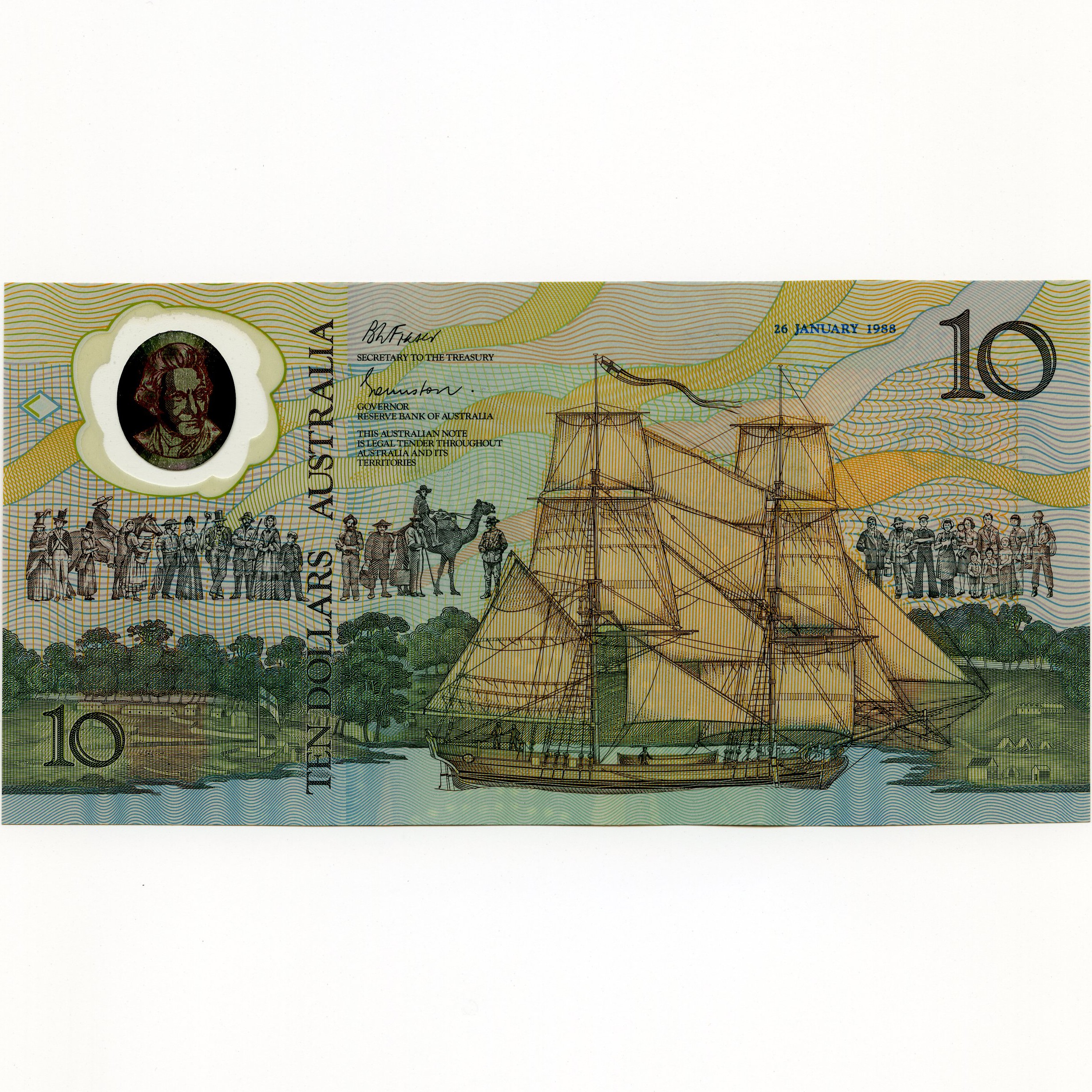 Australie - 10 Dollars - AA07100726 revers Australie - 10 Dollars - AA07100726 revers