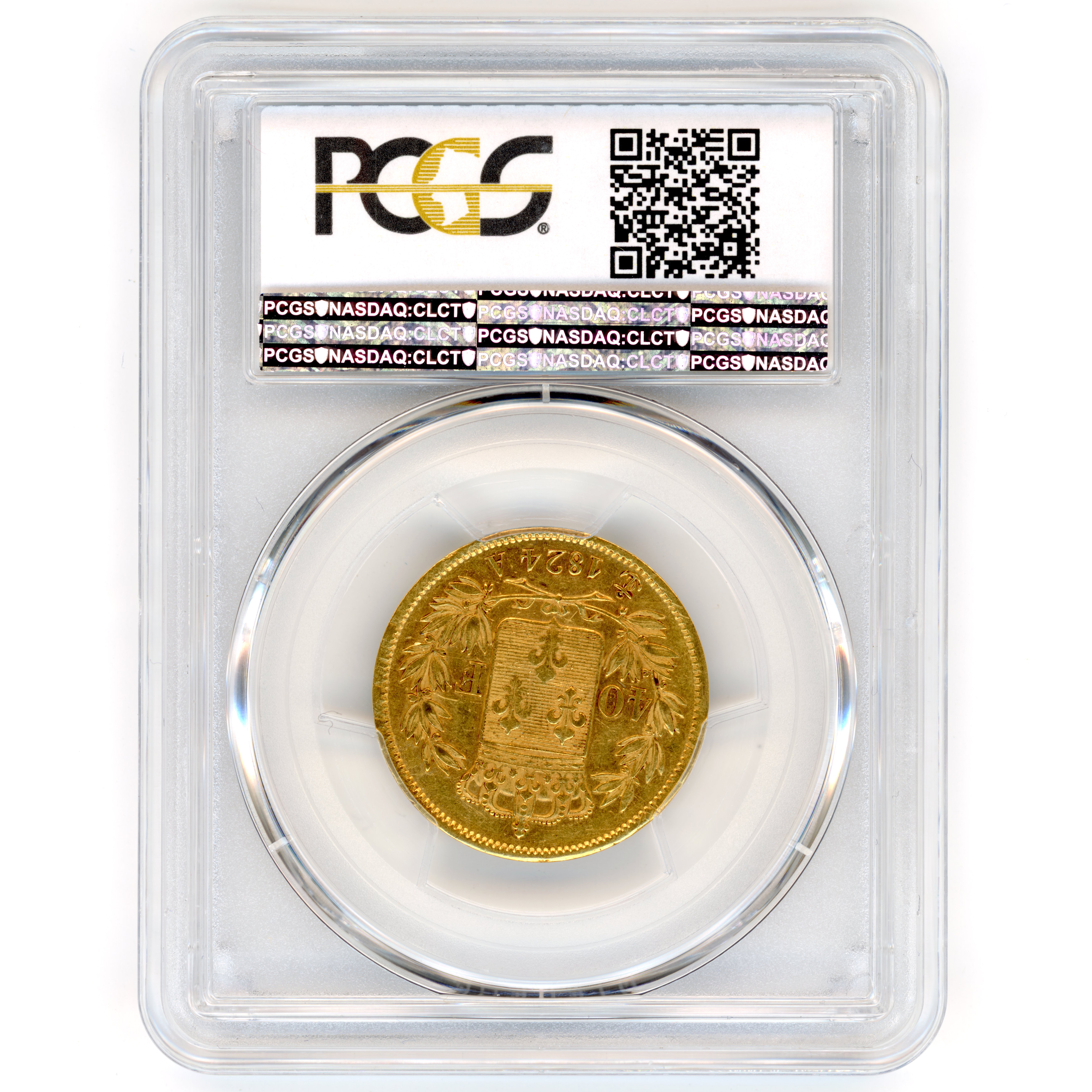 Charles X - 40 Francs - 1824 A revers Charles X - 40 Francs - 1824 A revers