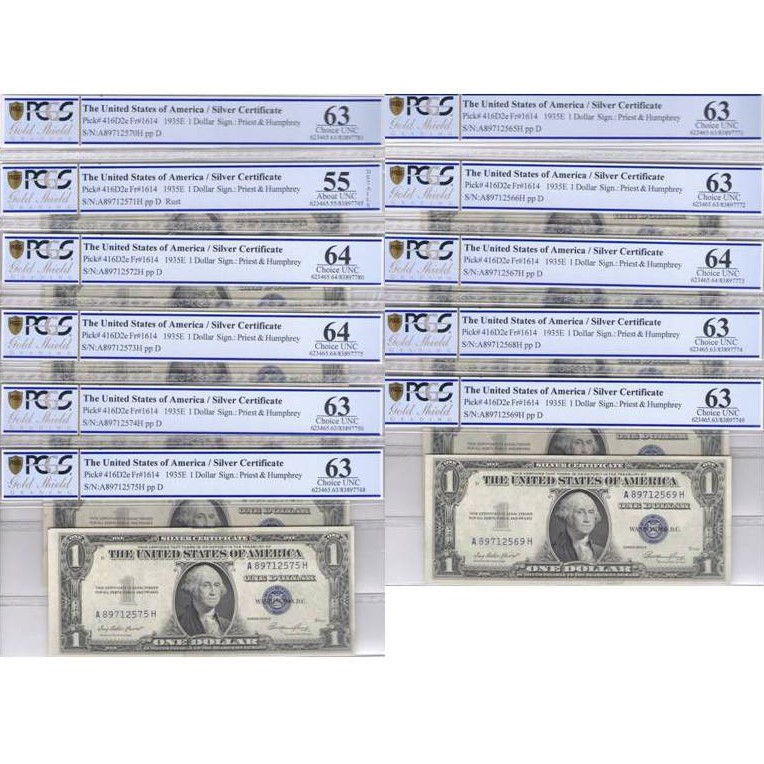 USA - 1 DOLLAR Silver certificate * avers USA - 1 DOLLAR Silver certificate * avers