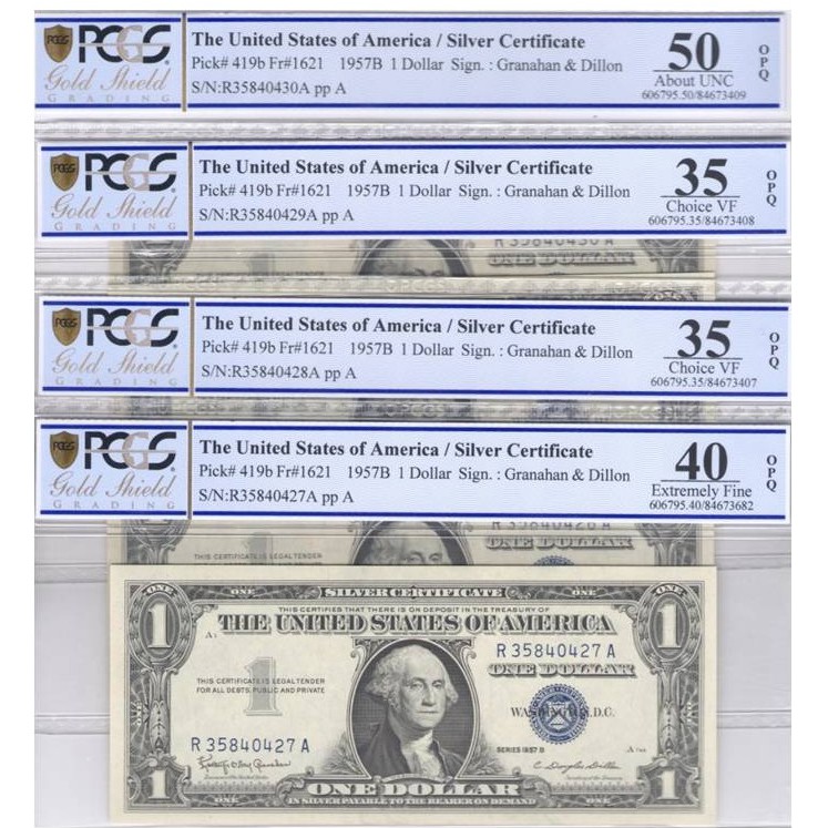 USA - 1 DOLLAR Silver certificate * avers USA - 1 DOLLAR Silver certificate * avers