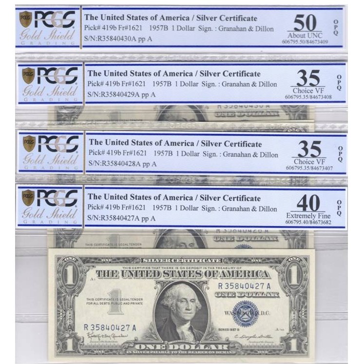 USA - 1 DOLLAR Silver certificate * avers