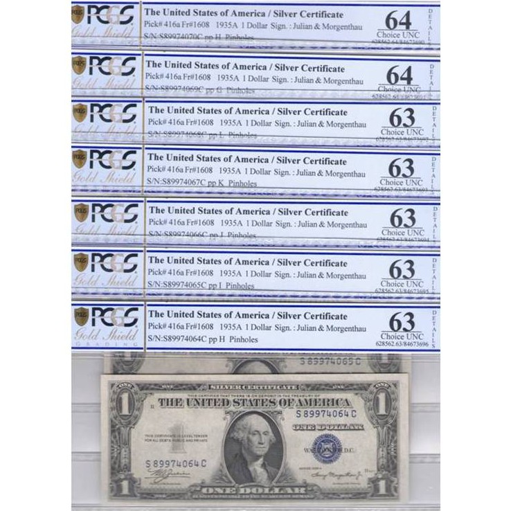USA - 1 DOLLAR Silver certificate * avers USA - 1 DOLLAR Silver certificate * avers