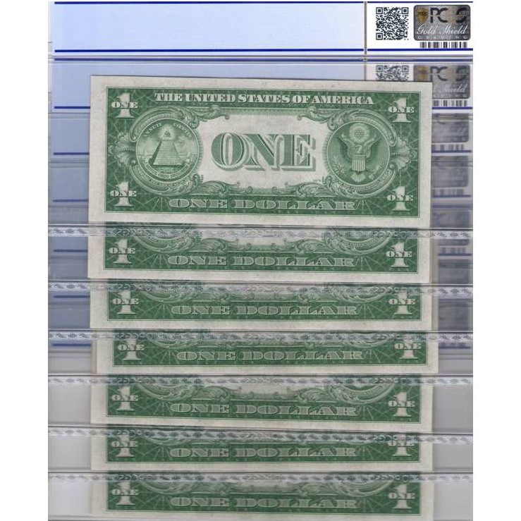USA - 1 DOLLAR Silver certificate * revers USA - 1 DOLLAR Silver certificate * revers