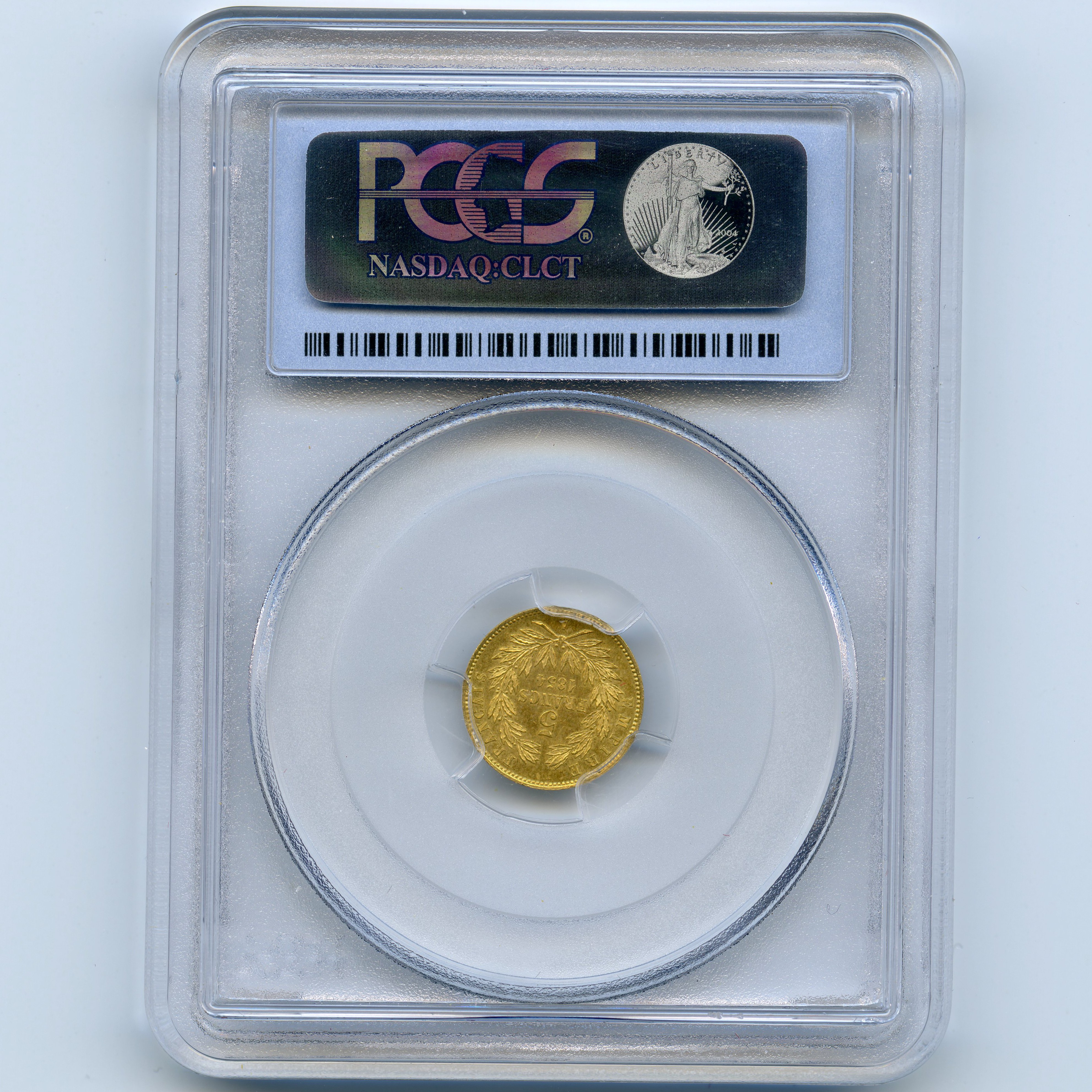 Napoléon III - 5 Francs - 1854 A revers Napoléon III - 5 Francs - 1854 A revers