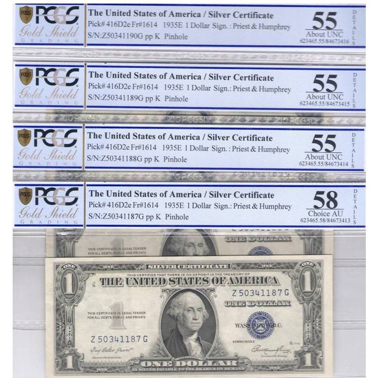 USA - 1 DOLLAR Silver certificate * avers