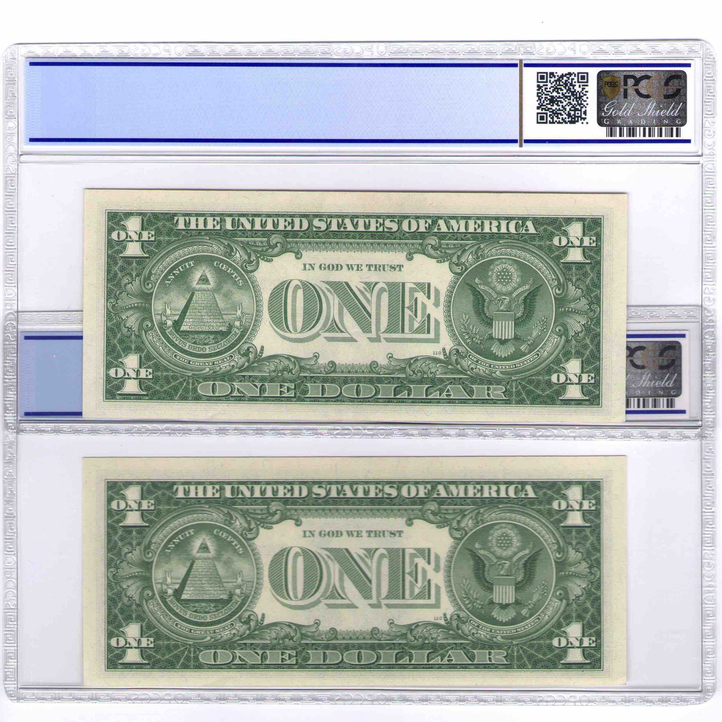 USA - 1 DOLLAR STAR NOTE * revers