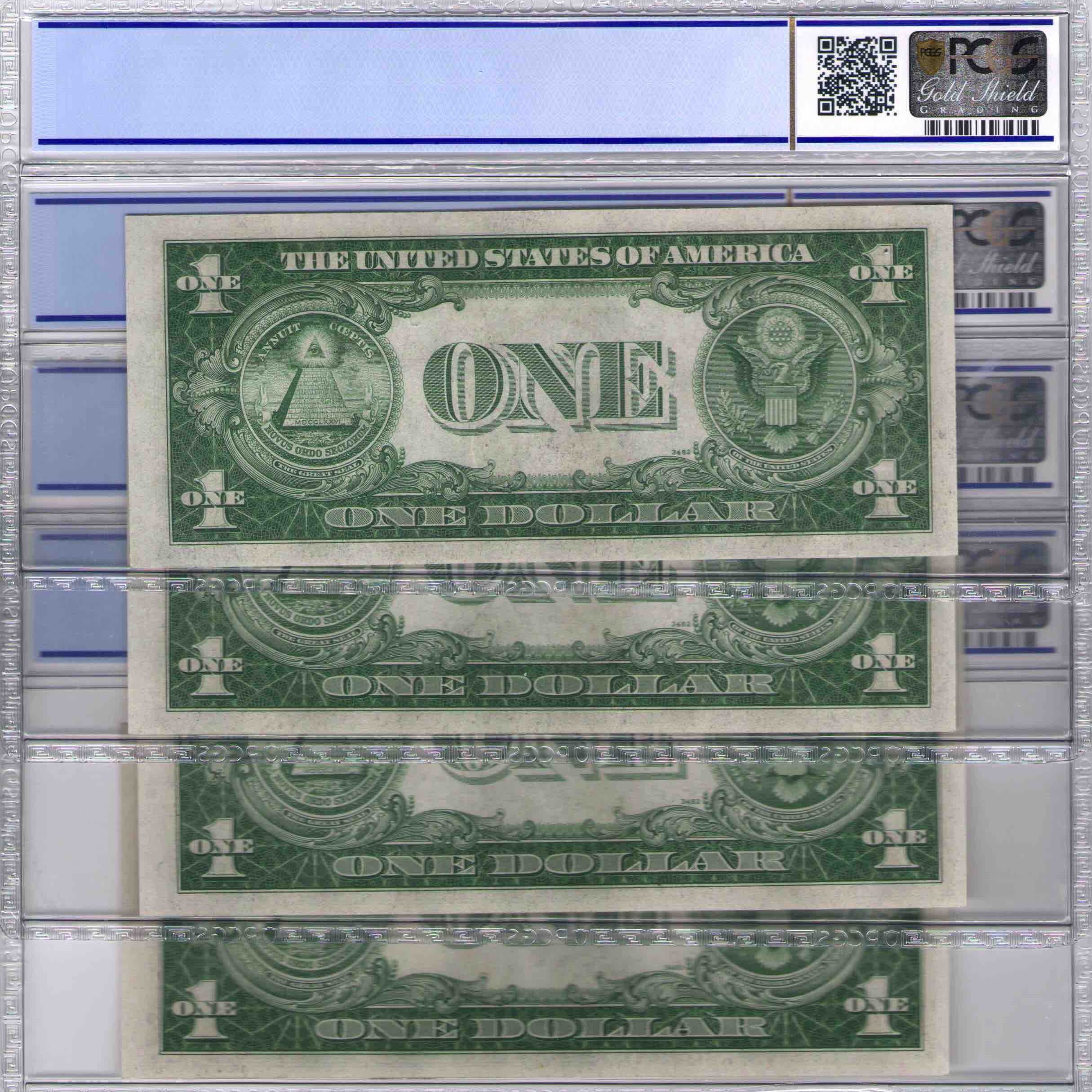 USA - 1 DOLLAR Silver certificate * revers