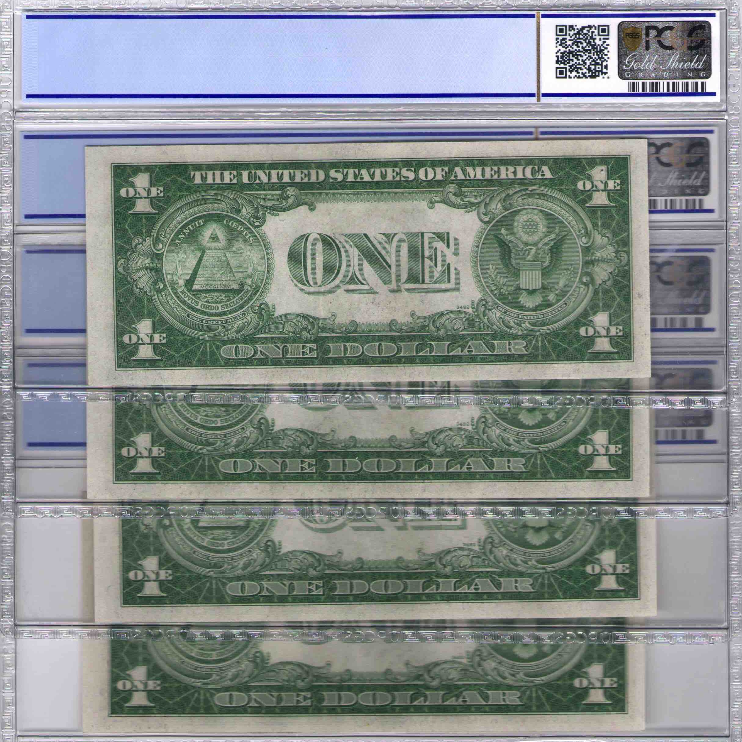 USA - 1 DOLLAR Silver certificate * revers USA - 1 DOLLAR Silver certificate * revers