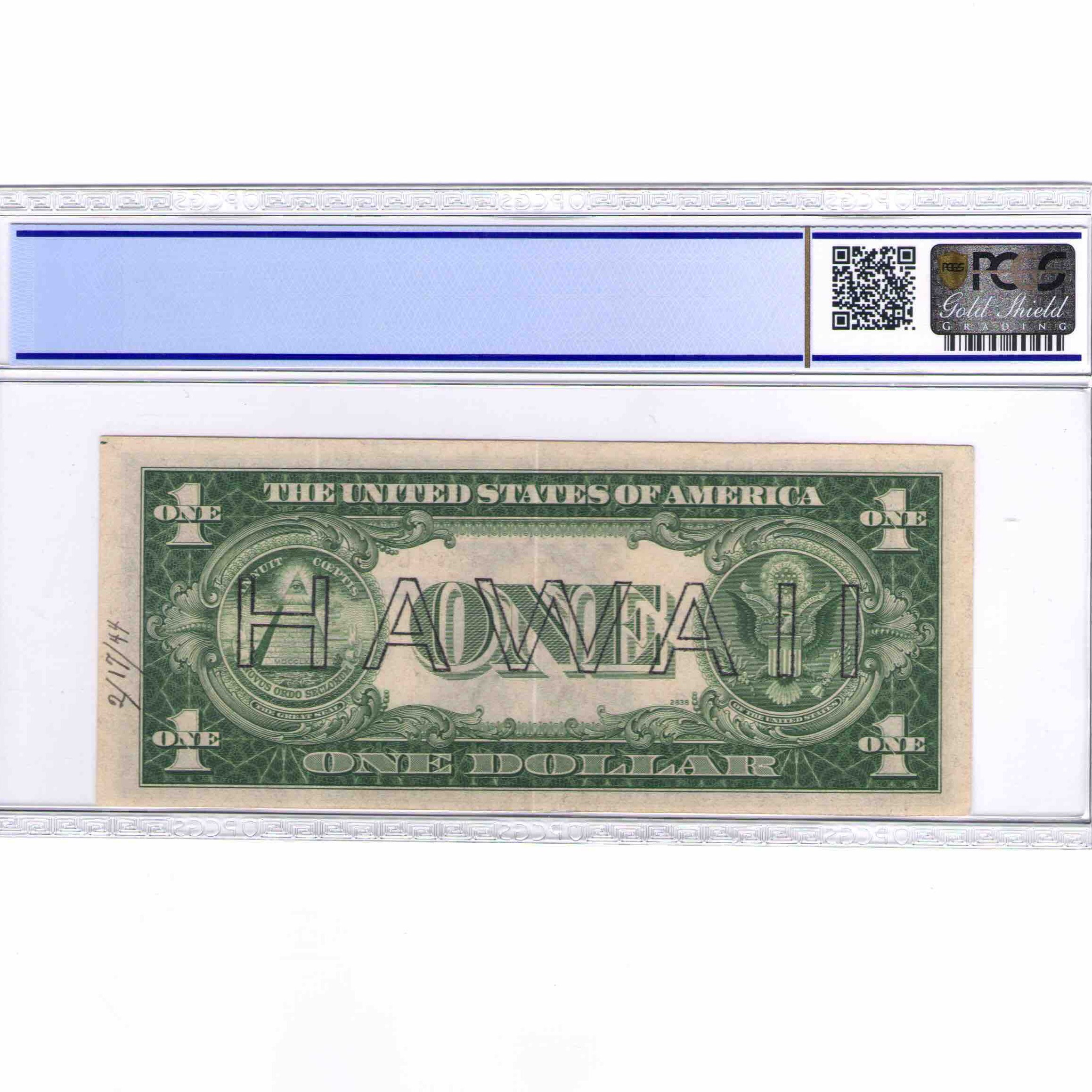 USA - 1 DOLLAR Silver certificate HAWAII revers USA - 1 DOLLAR Silver certificate HAWAII revers