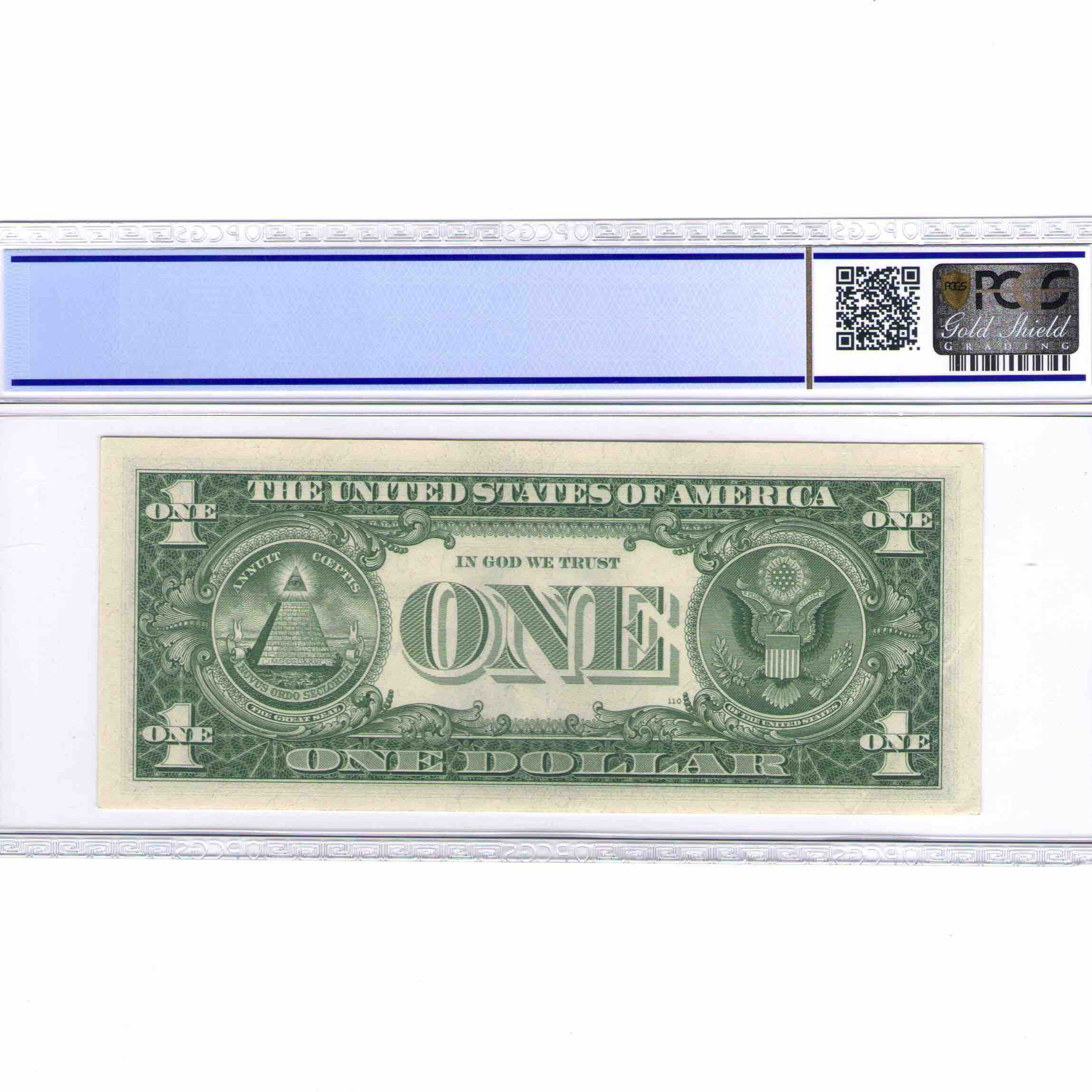 USA - 1 DOLLAR STAR NOTE - 1957 revers USA - 1 DOLLAR STAR NOTE - 1957 revers