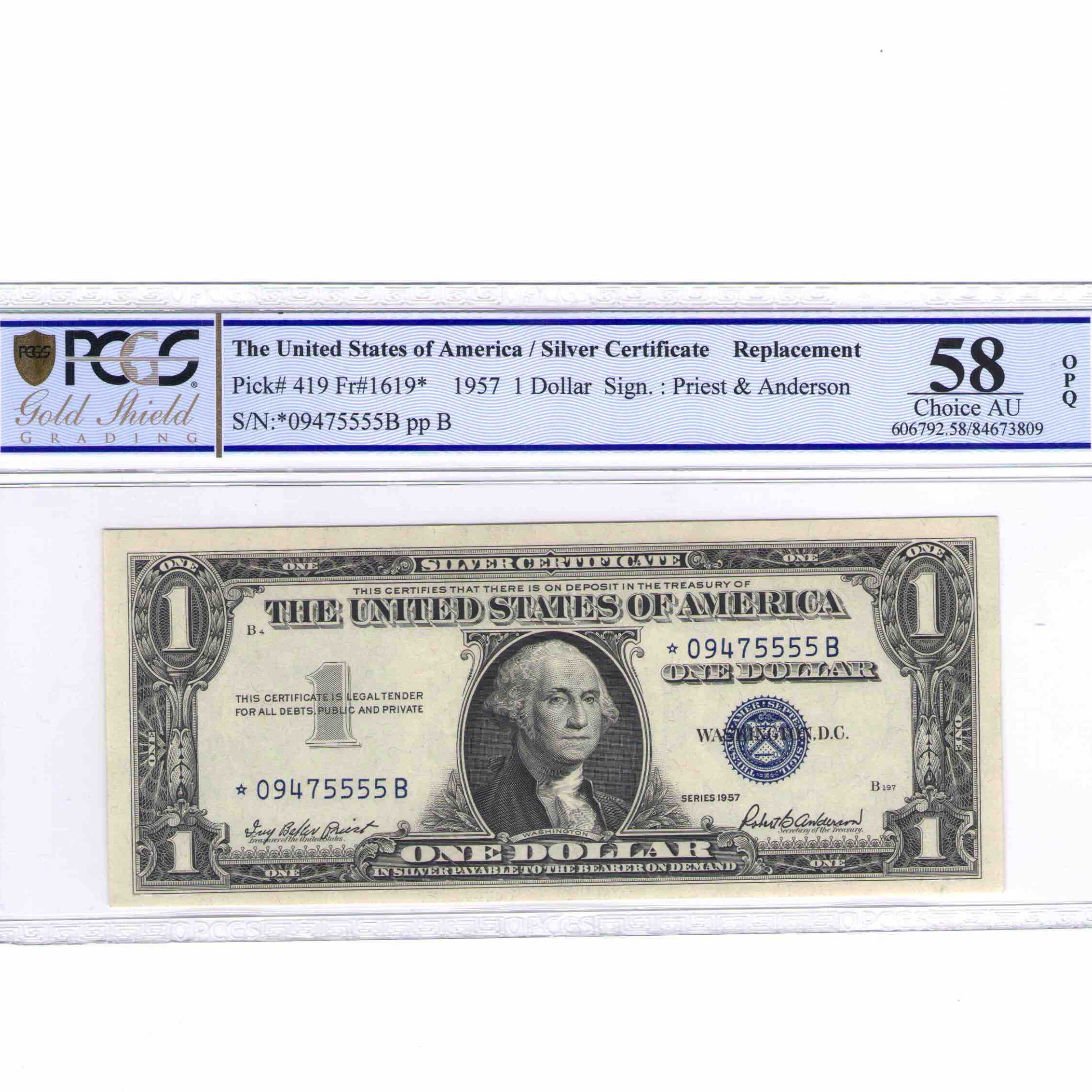 USA - 1 DOLLAR STAR NOTE avers USA - 1 DOLLAR STAR NOTE avers