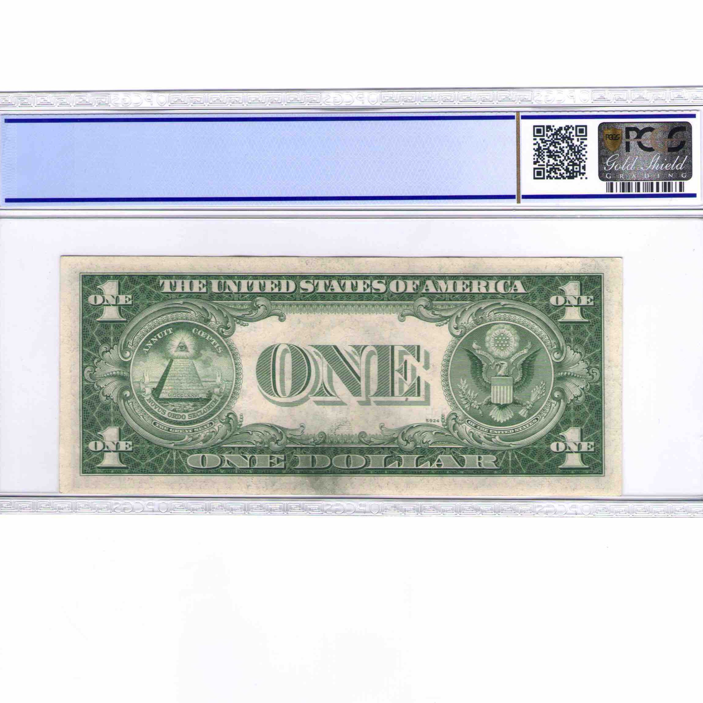 USA - 1 DOLLAR Silver certificate revers USA - 1 DOLLAR Silver certificate revers