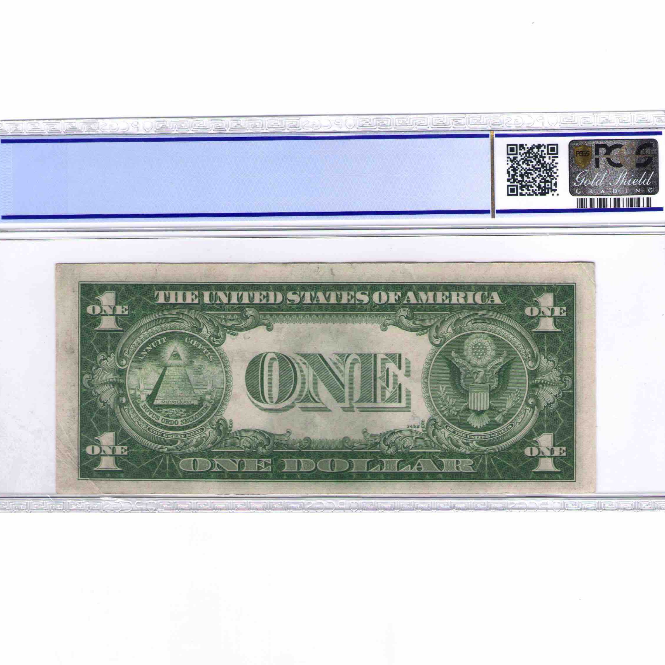USA - 1 DOLLAR Silver certificate revers USA - 1 DOLLAR Silver certificate revers