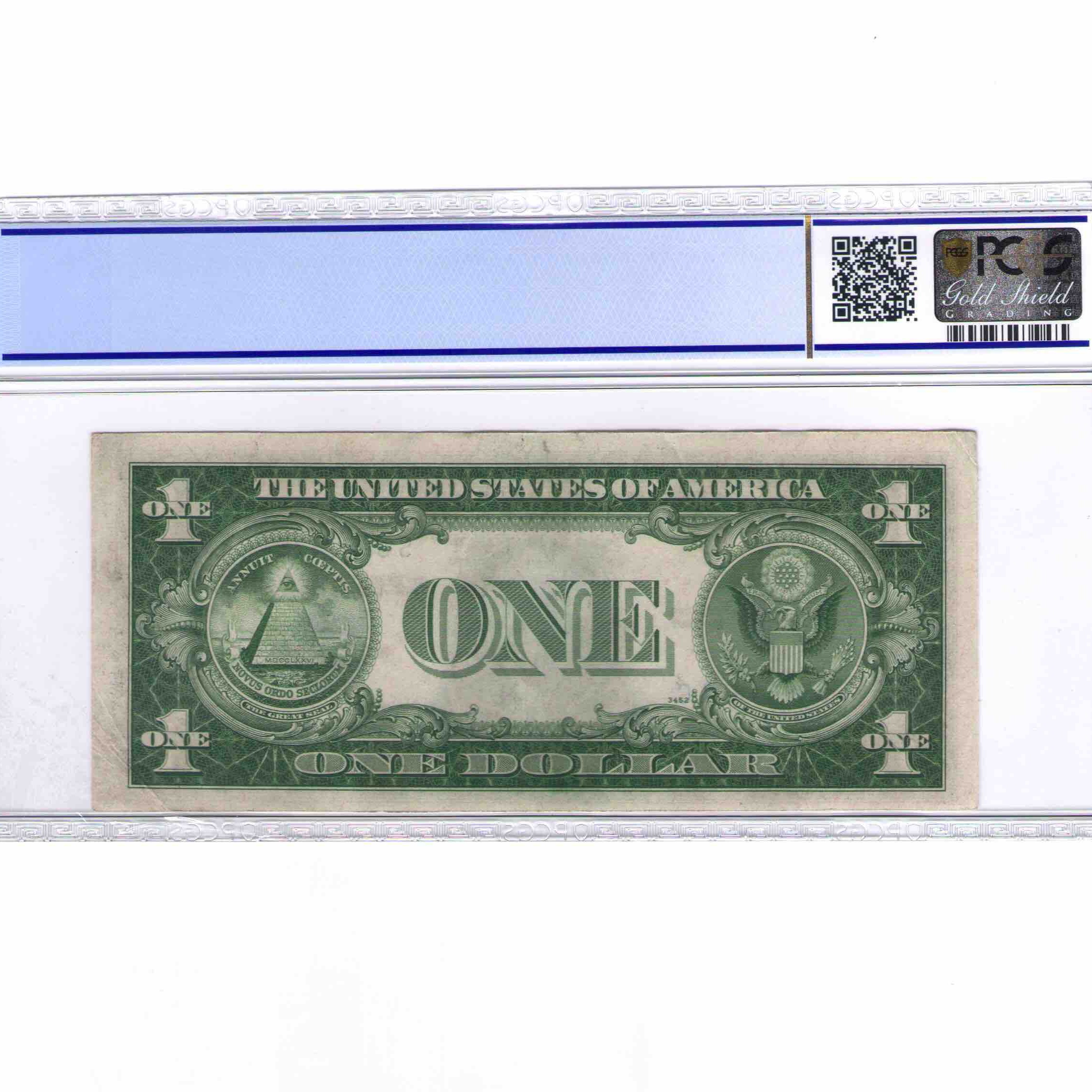 USA - 1 DOLLAR Silver certificate revers