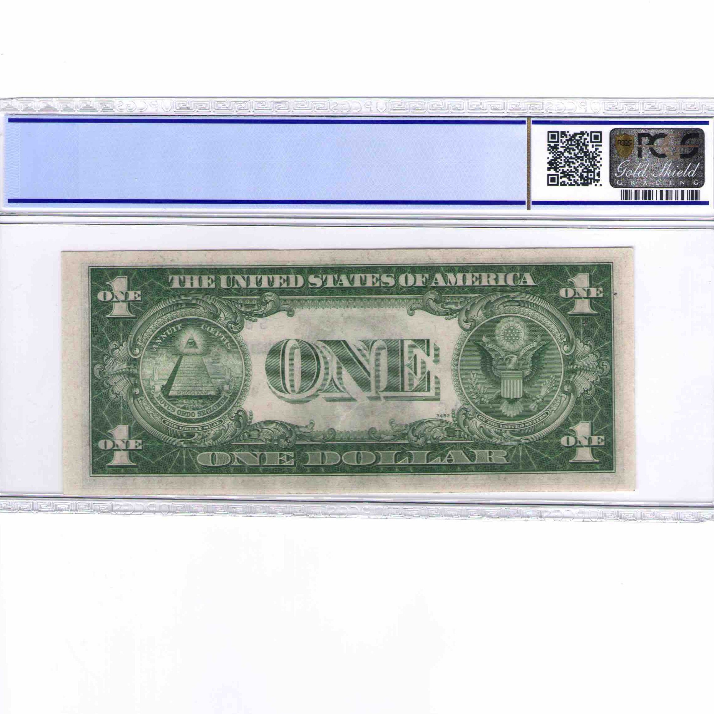USA - 1 DOLLAR Silver certificate revers