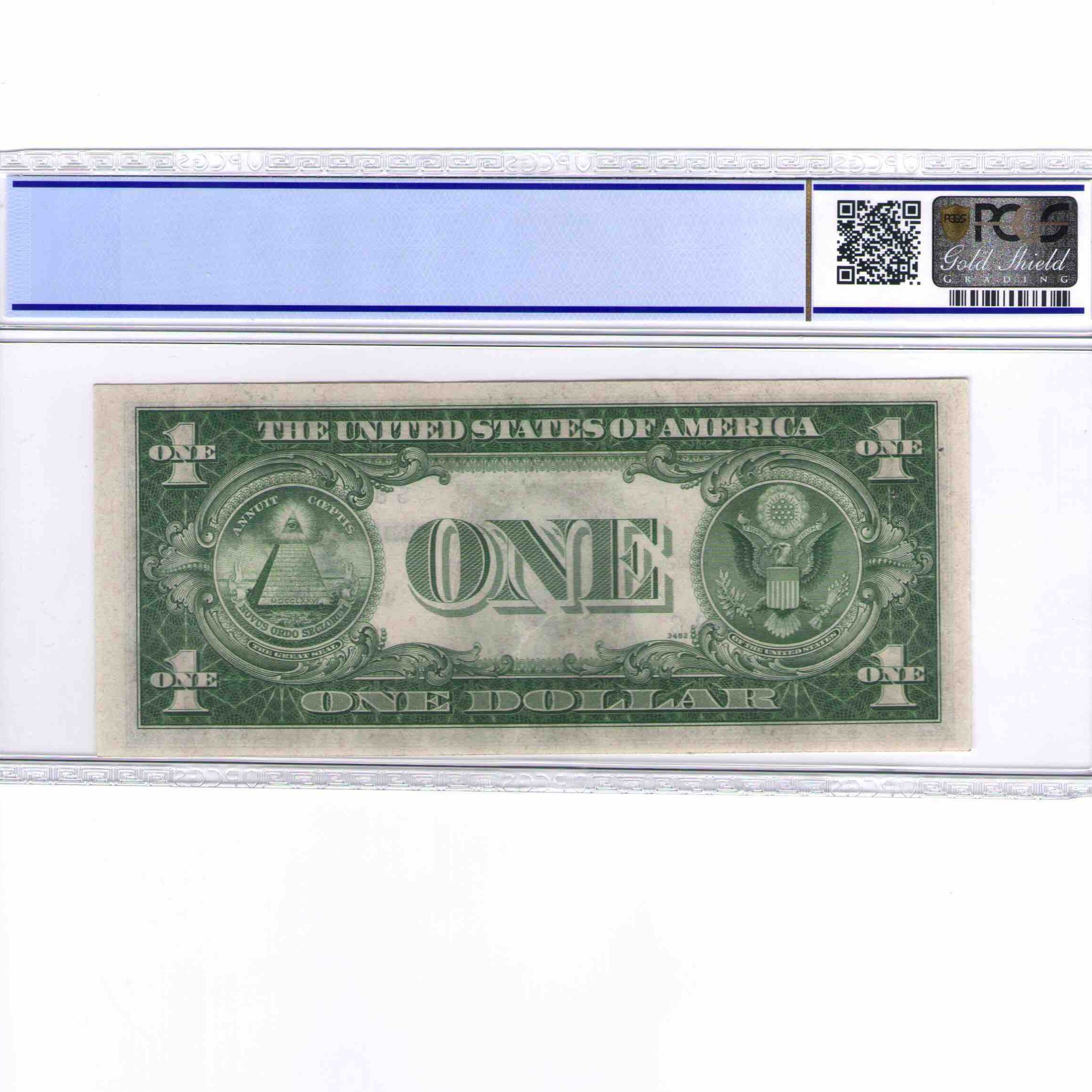 USA - 1 DOLLAR Silver certificate revers USA - 1 DOLLAR Silver certificate revers