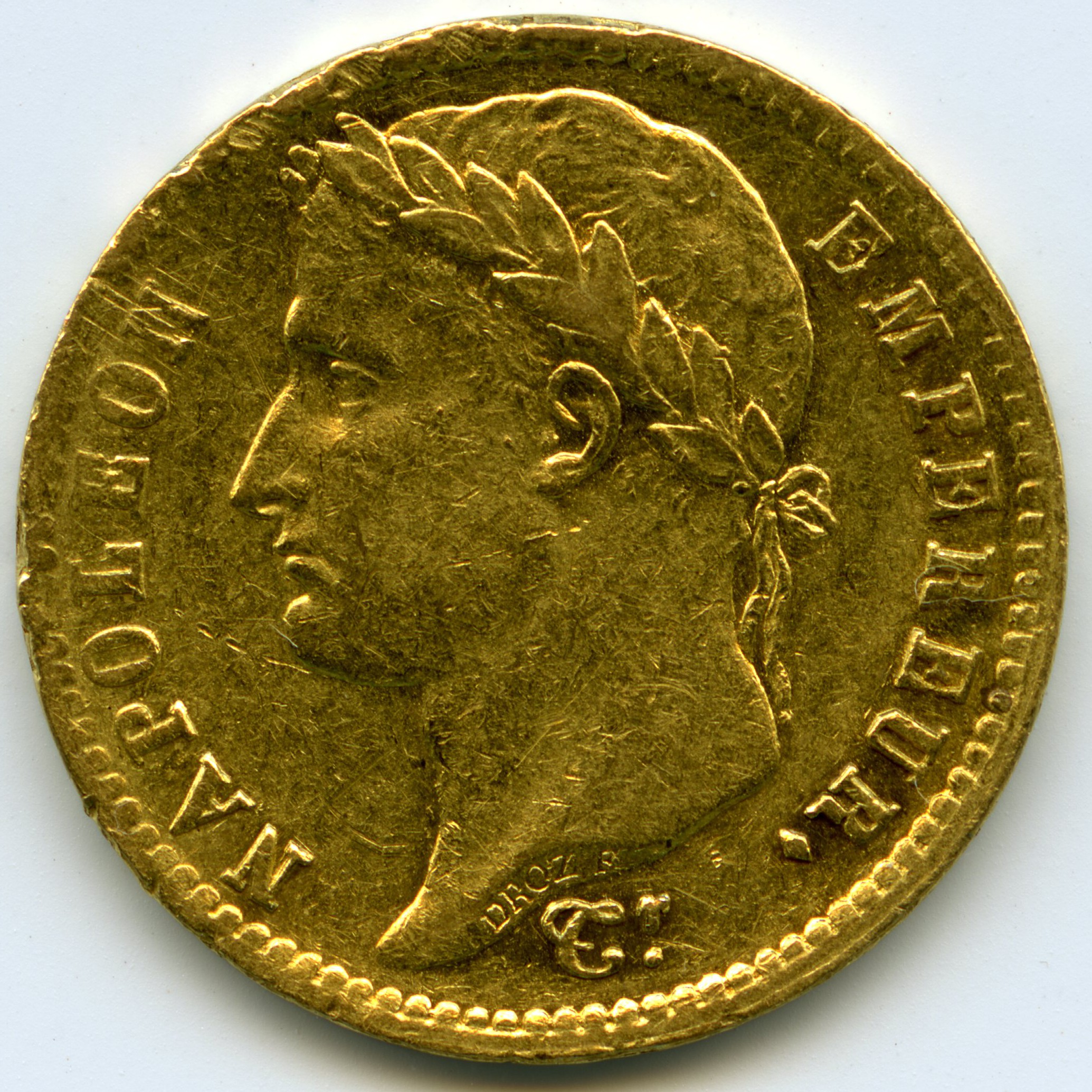 Napoléon Ier - 20 Francs - 1813 avers