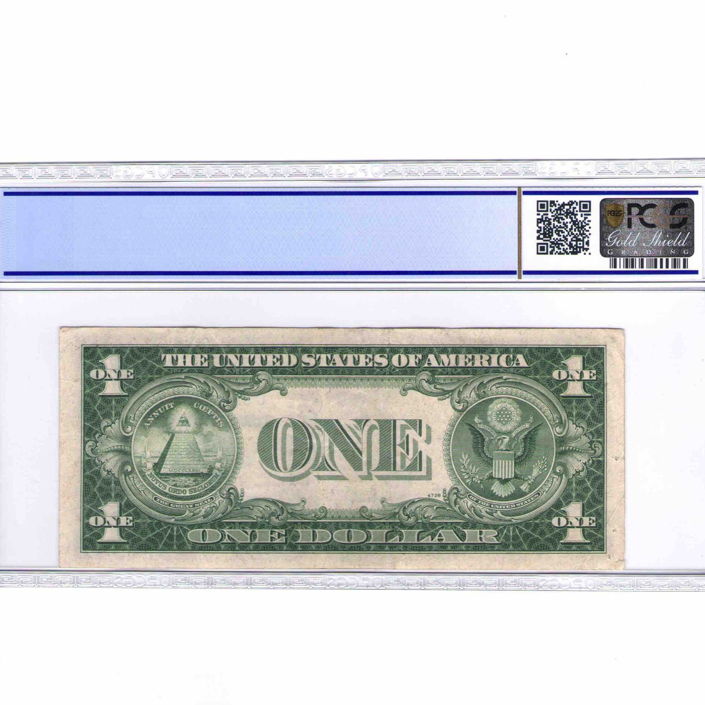 USA - 1 DOLLAR Silver certificate revers USA - 1 DOLLAR Silver certificate revers