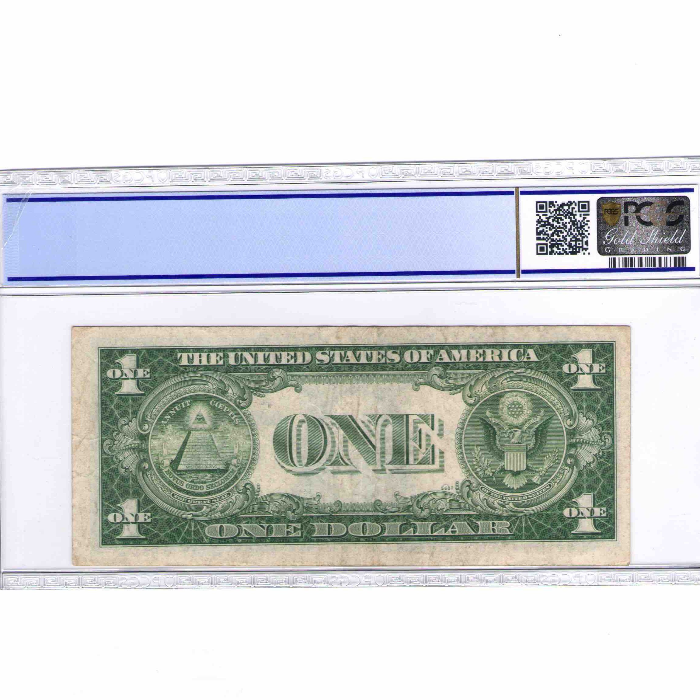 USA - 1 DOLLAR Silver certificate revers USA - 1 DOLLAR Silver certificate revers