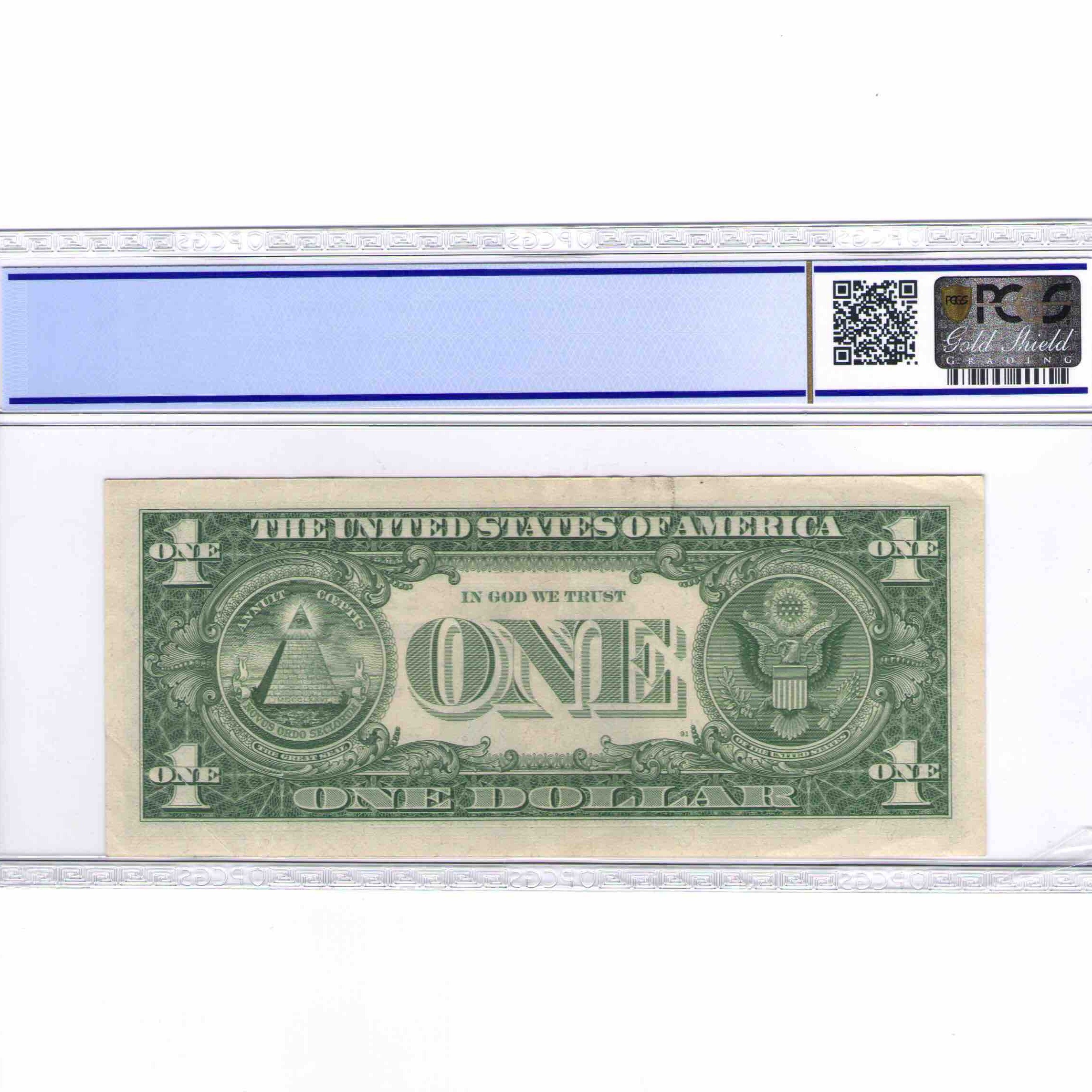 USA - 1 DOLLAR Silver certificate revers USA - 1 DOLLAR Silver certificate revers