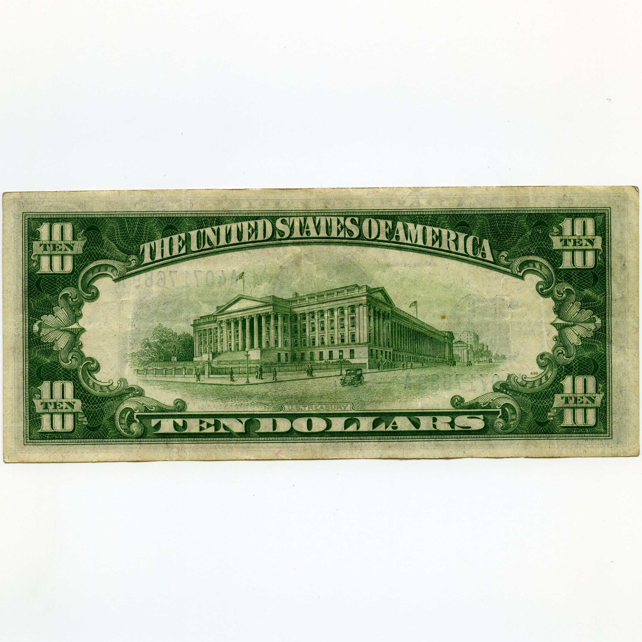 USA - 10 Dollars - A40717689A revers USA - 10 Dollars - A40717689A revers
