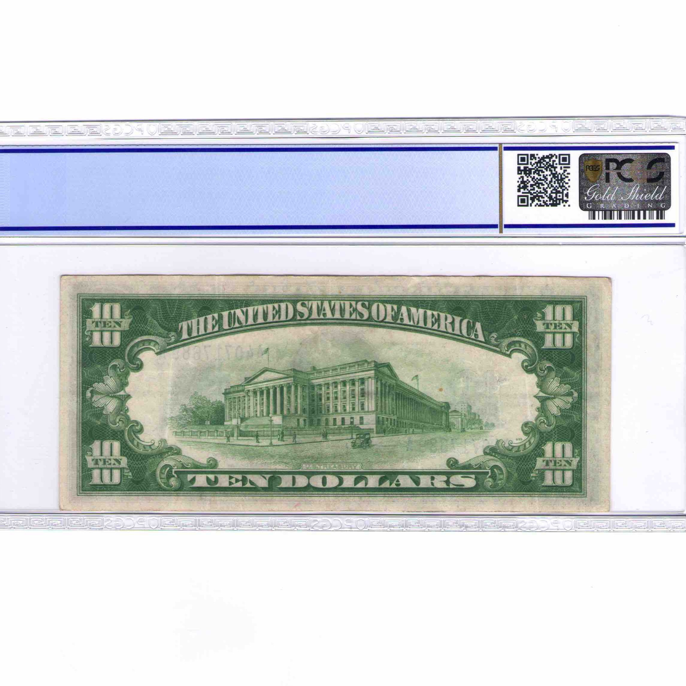 USA - 10 DOLLARS Silver certificate revers