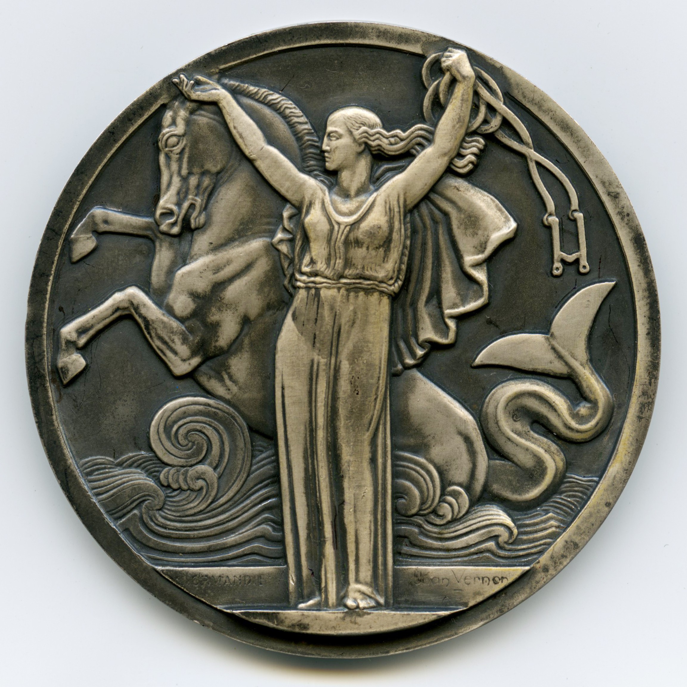 Le Normandie - Médaille Argent - 1935 avers