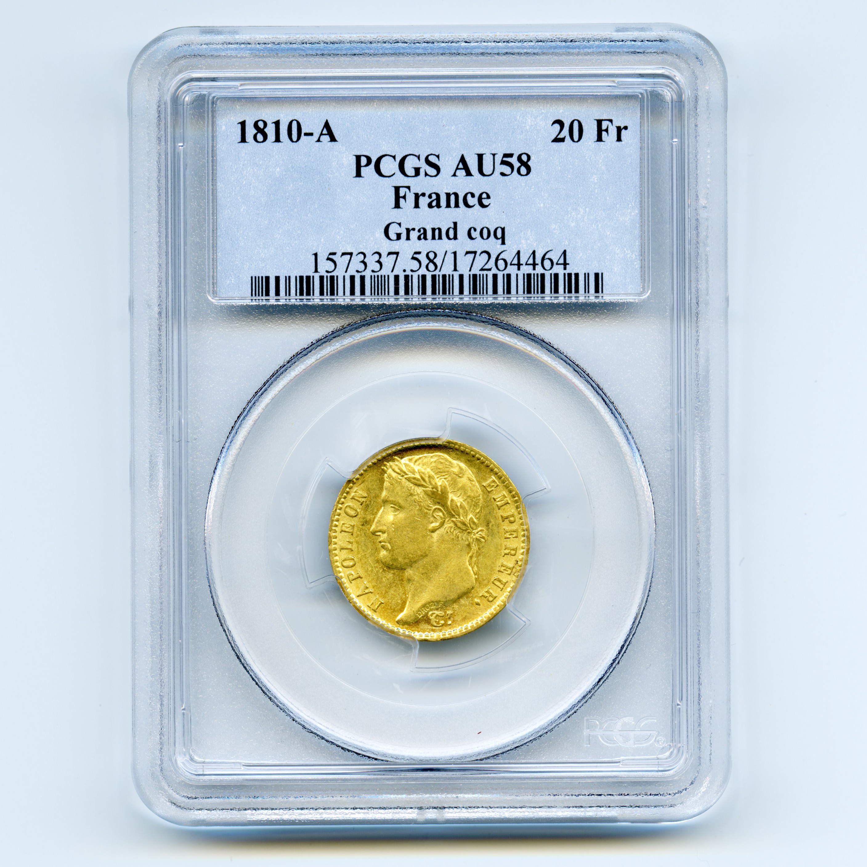 Napoléon Ier - 20 Francs - 1810 A avers Napoléon Ier - 20 Francs - 1810 A avers