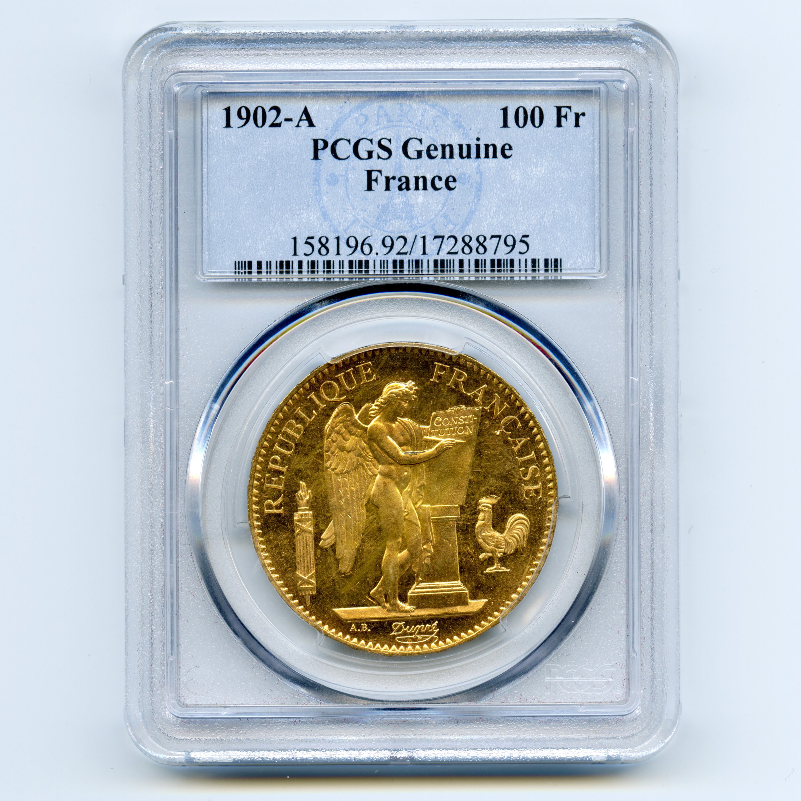 100 Francs Génie - 1902 A avers