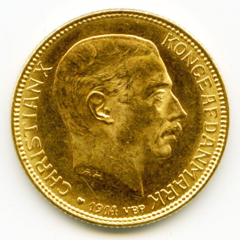 Danemark - 20 Kroner - 1914 avers Danemark - 20 Kroner - 1914 avers