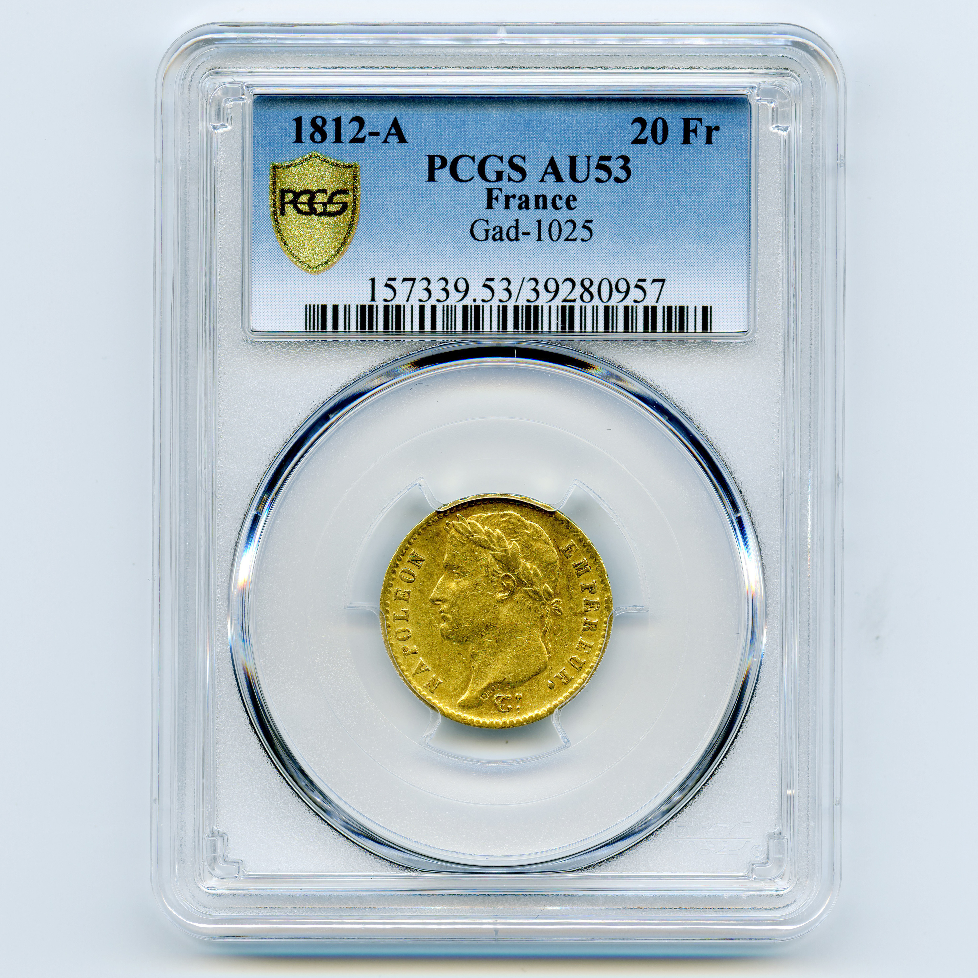 Napoléon Ier - 20 Francs - 1812 A avers Napoléon Ier - 20 Francs - 1812 A avers